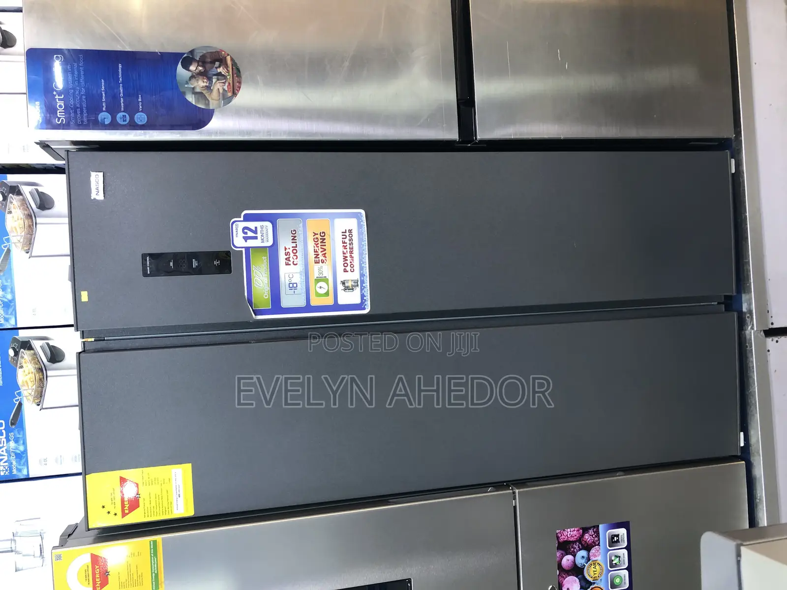 Powerful Nasco Side by Side Fridge 400 Liters Available