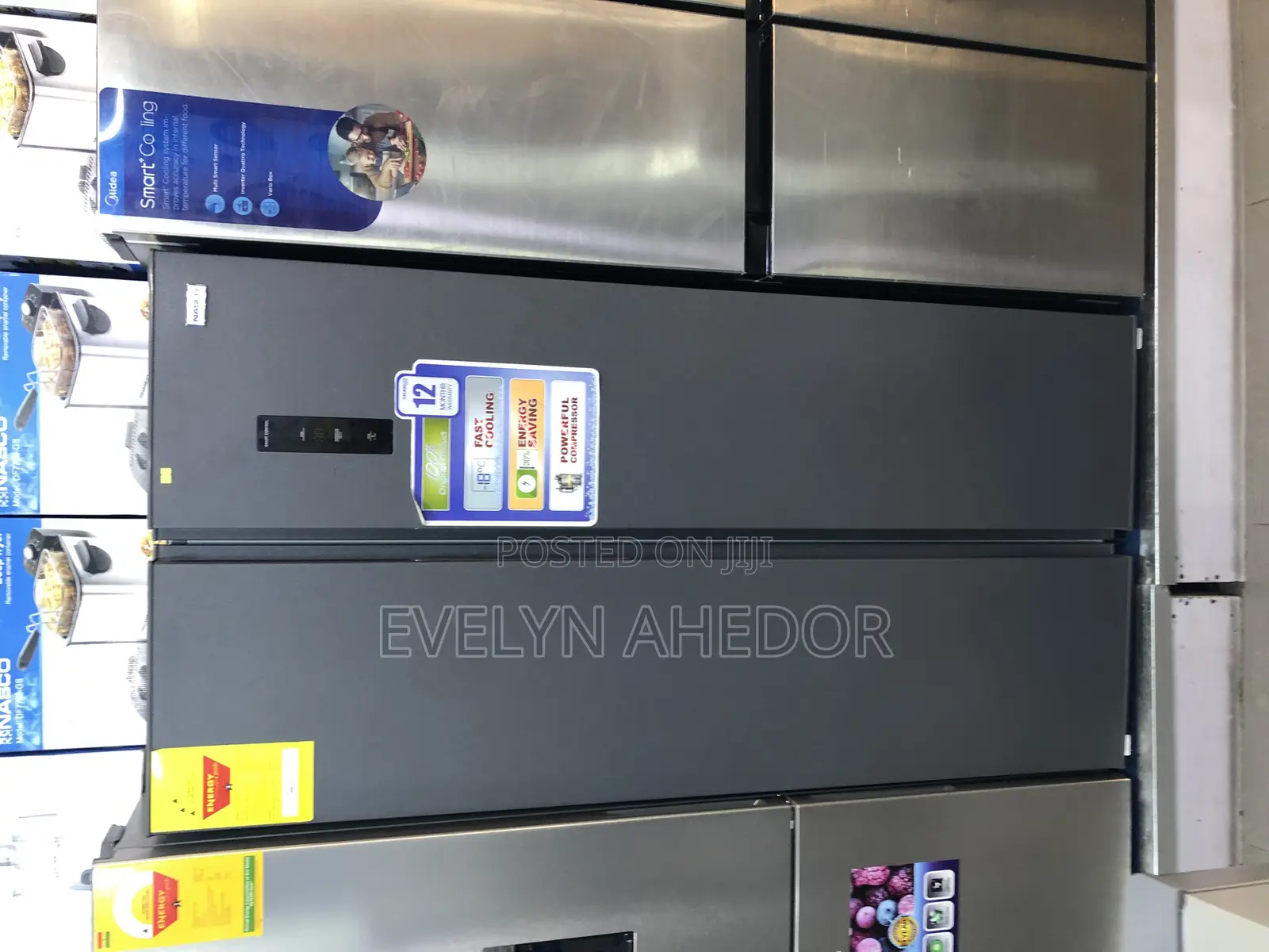 Powerful Nasco Side by Side Fridge 400 Liters Available
