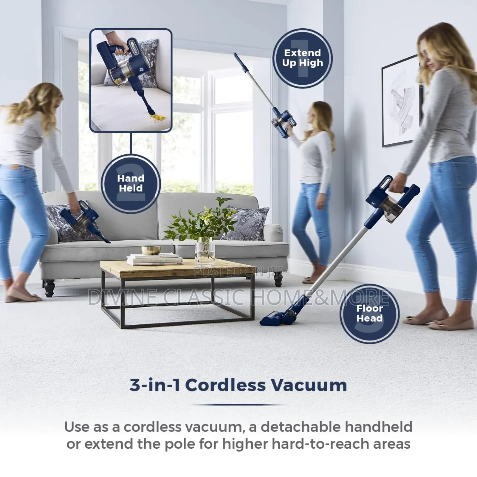 Tower Cordless 3-in-1 Vacuum Cleaner 1l, 22.2v