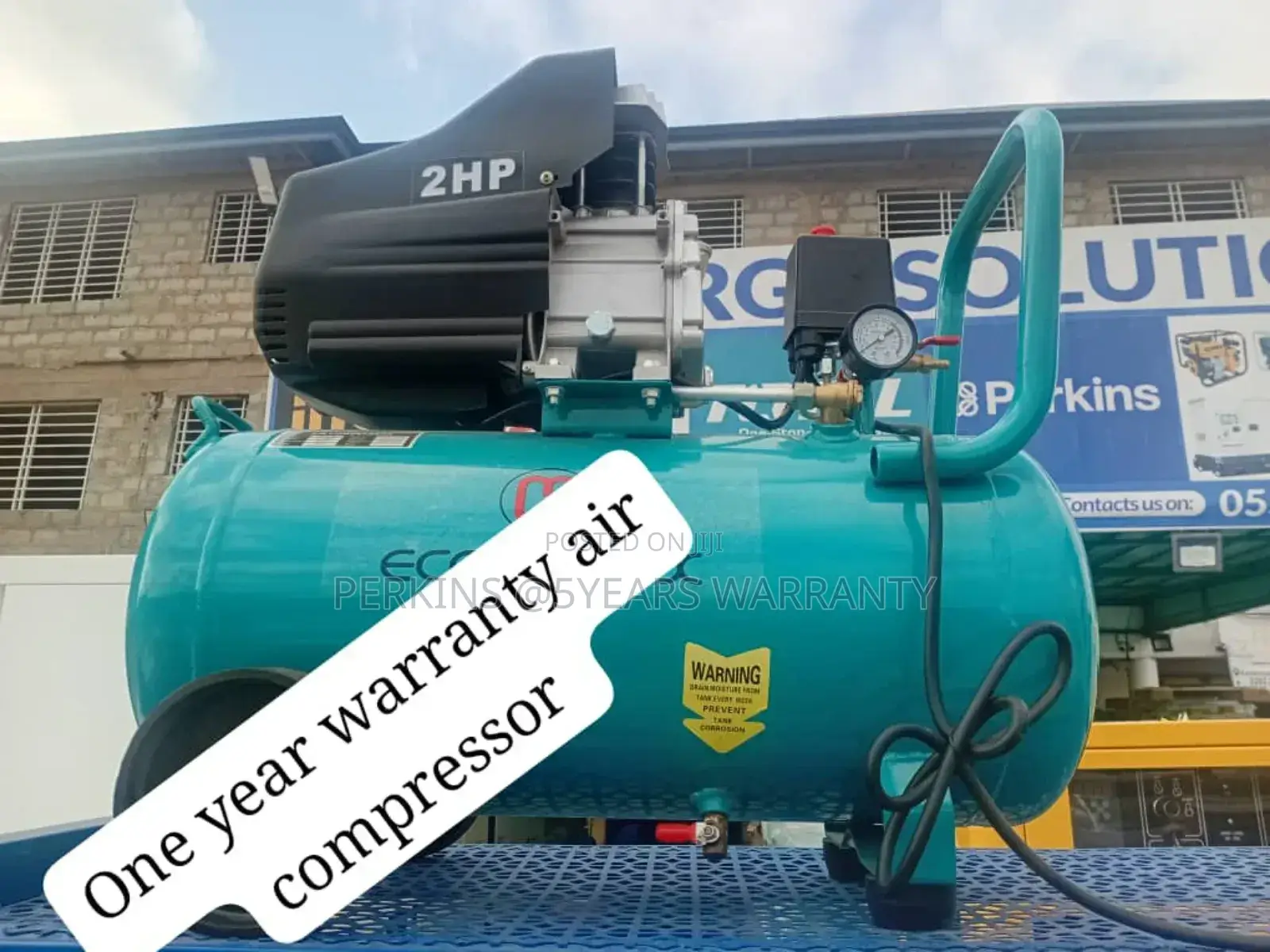 Dazzling 50l Air Compressor 2hp Ecoolmax 8bar