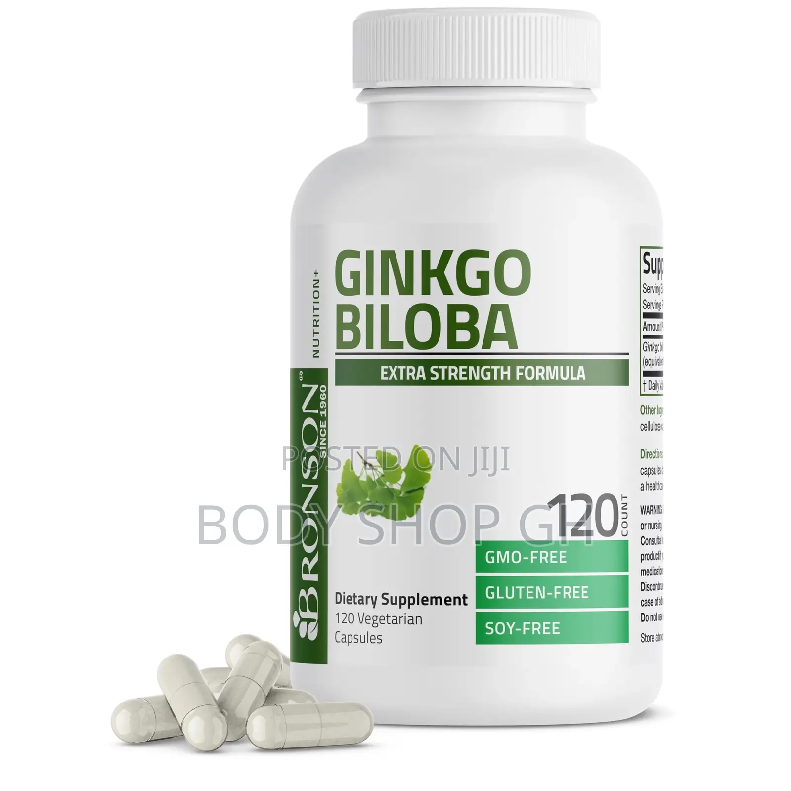 Ginkgo Biloba Extra Strength Support Brain Function + Memory