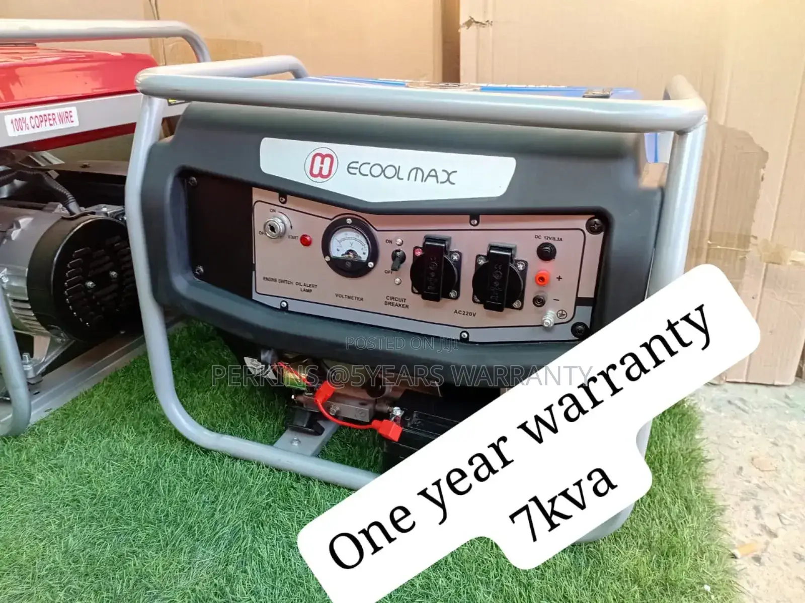 High Efficiency 7kva Ecoolmax Petrol Generator 7kva 8000wats