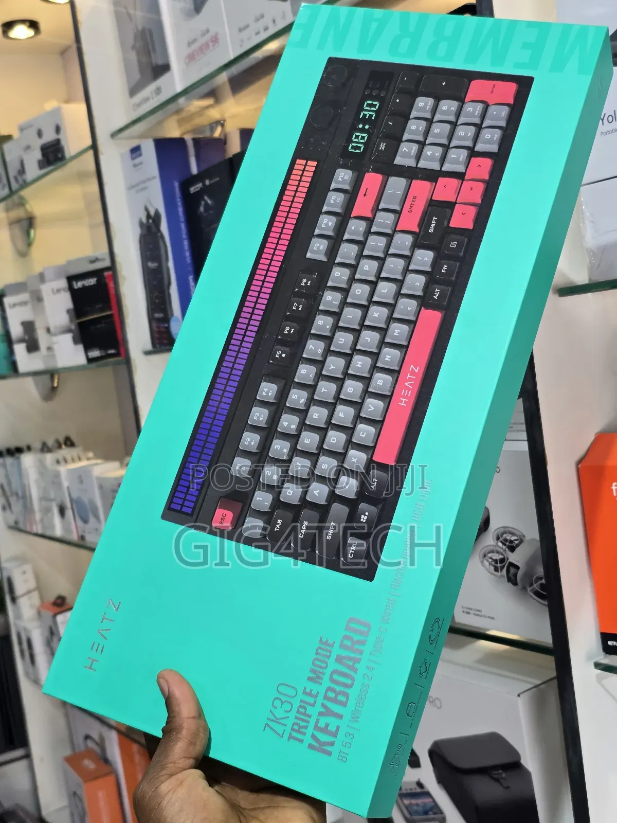 Heatz Keyboard Zk30 RGB Wireless Gaming