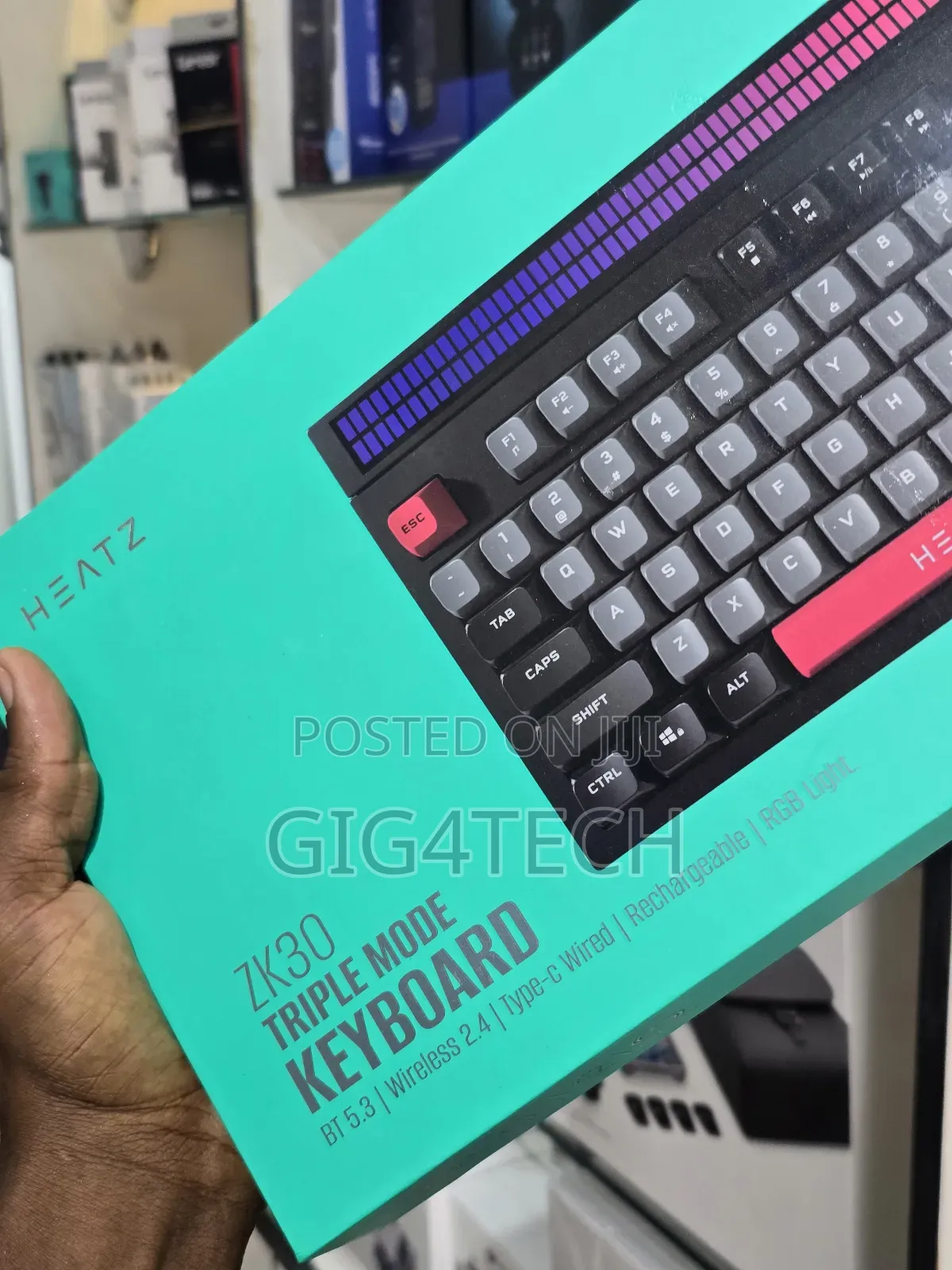Heatz Keyboard Zk30 RGB Wireless Gaming