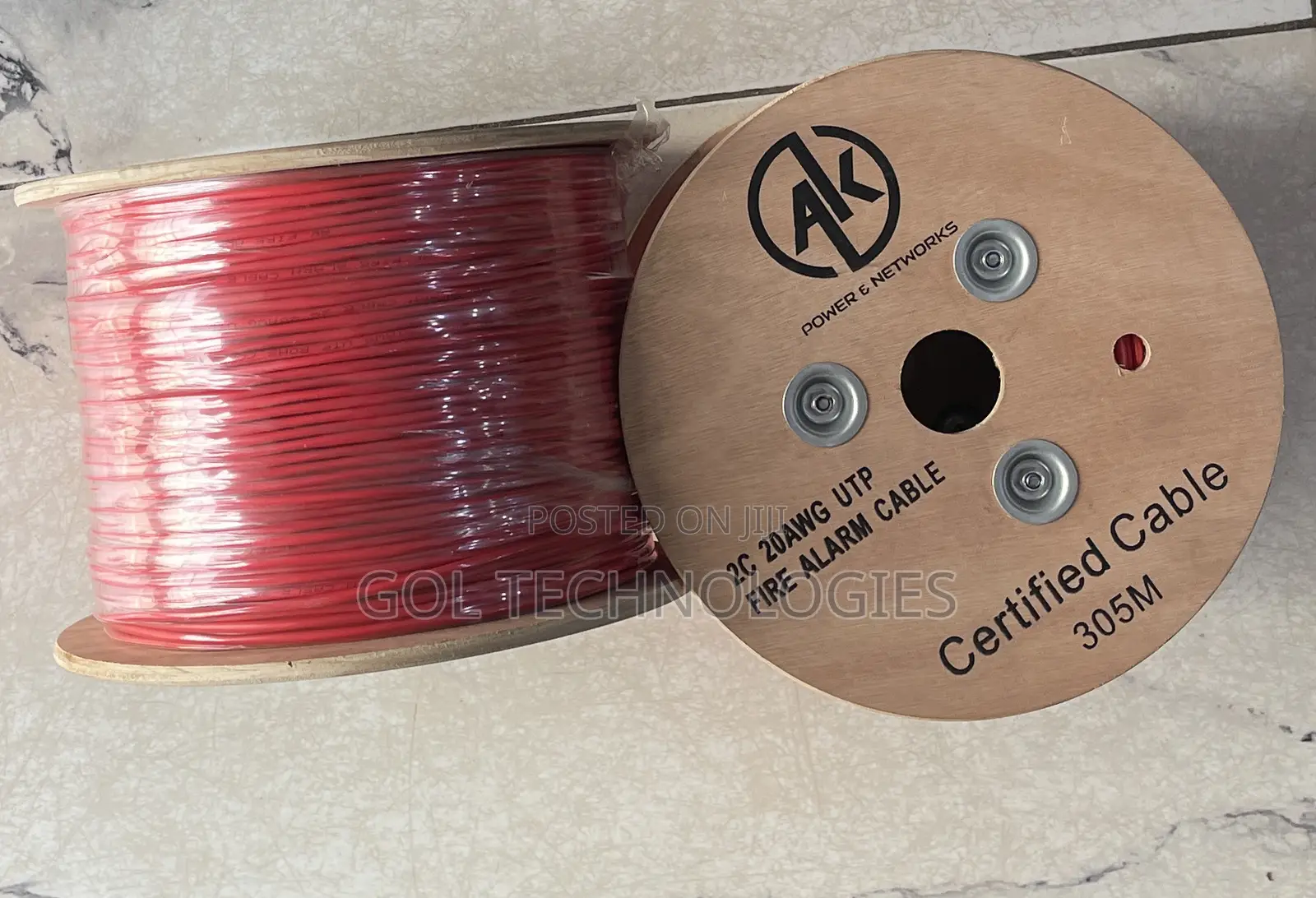 Fire Alarm Cable 305m 1.5mm 20awg Ak Power Solid Cable