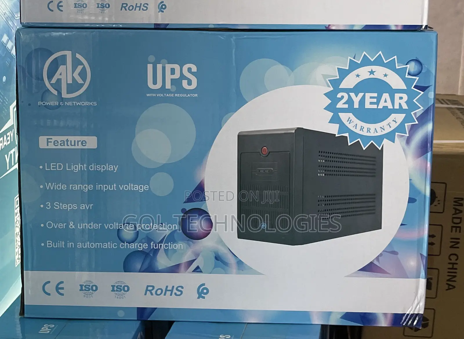 Ups 1500va With Voltage Regulator 1500va/720w Led