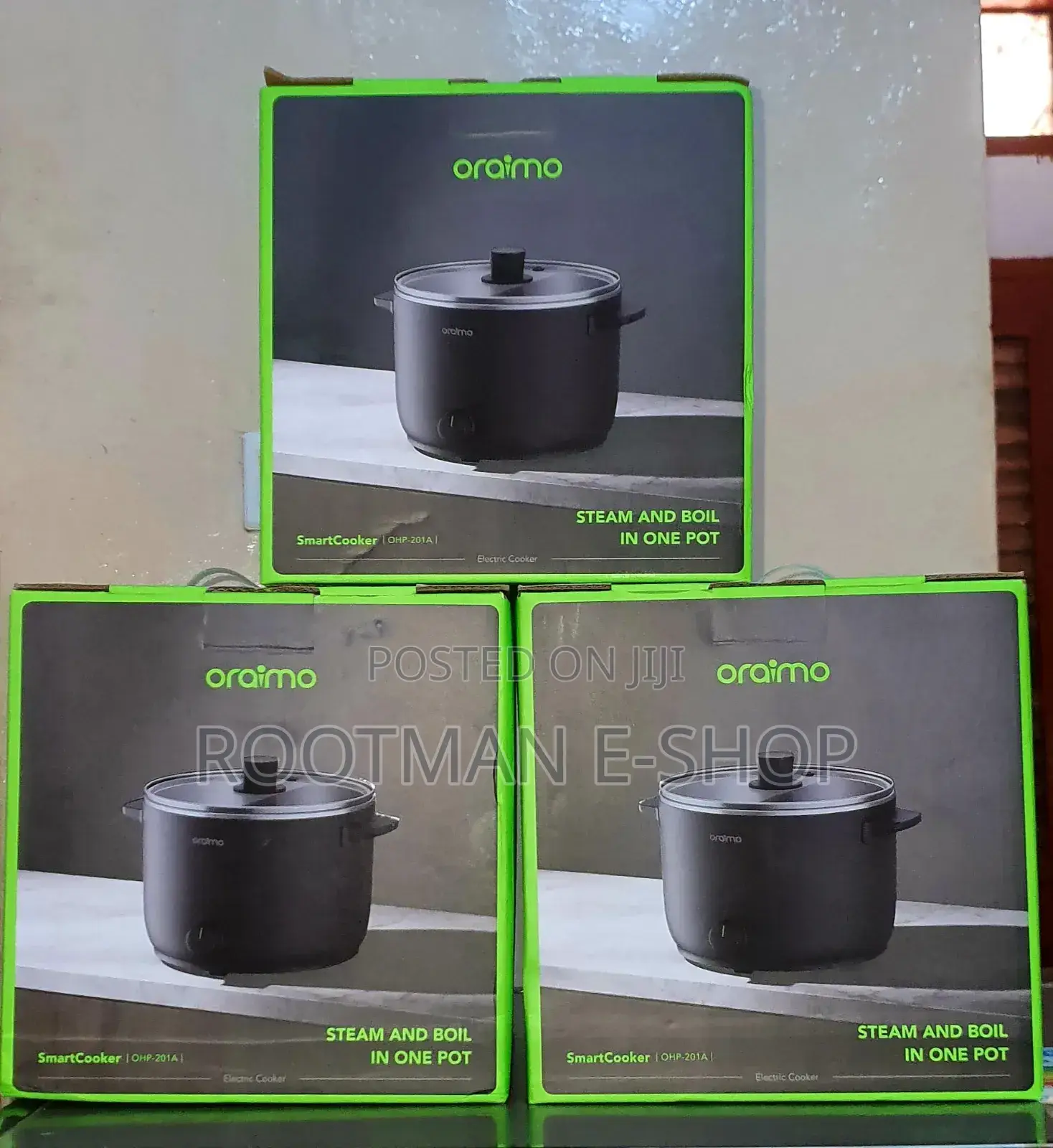 1000w Smart-Cooker Oraimo With Steamer Bowl
