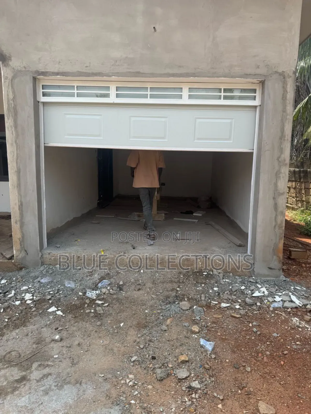 Garage Door With Fanlight