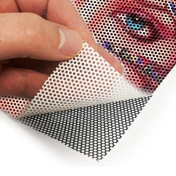 One Way Vision Sticker / Perforated Vinyl Sticker