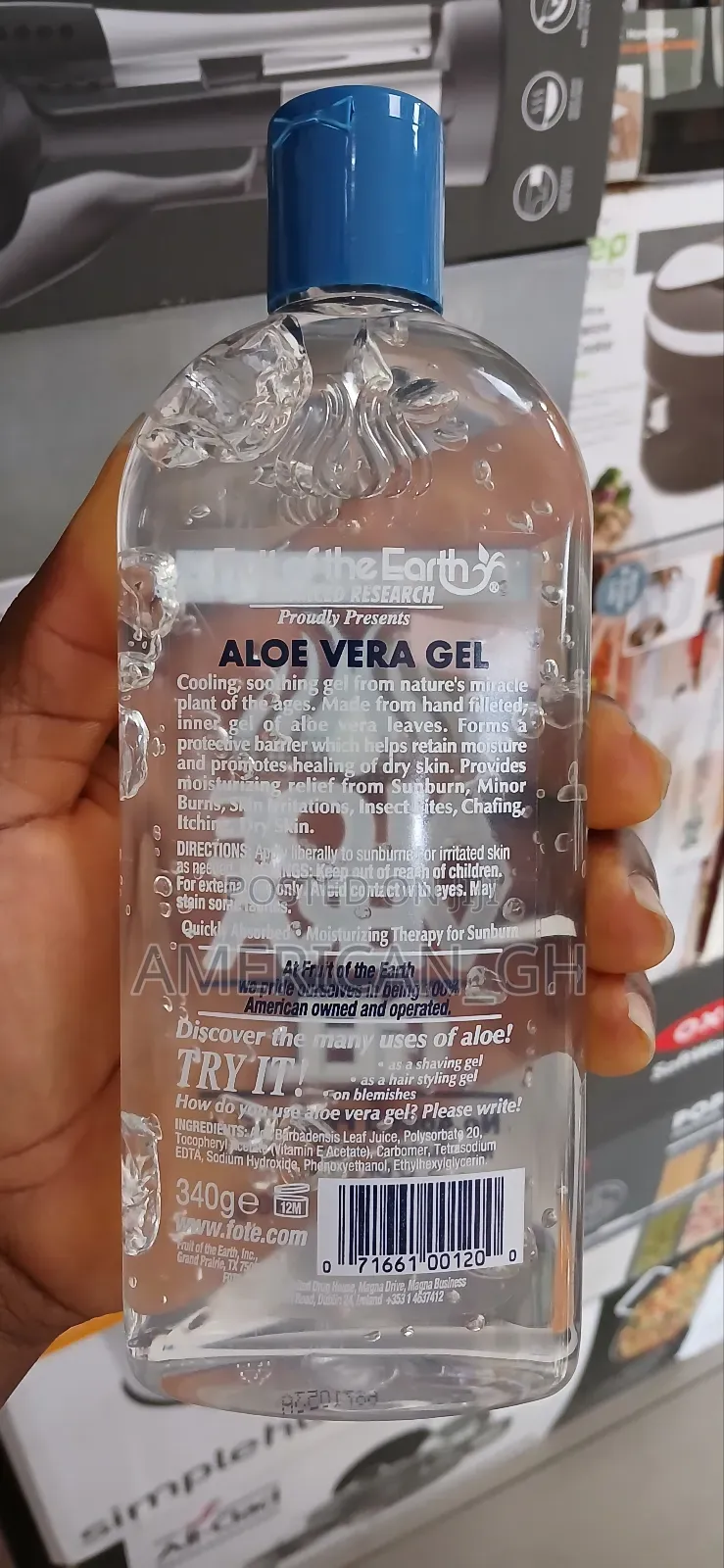 Fruit of the Earth Aloe Vera Gel, 340g