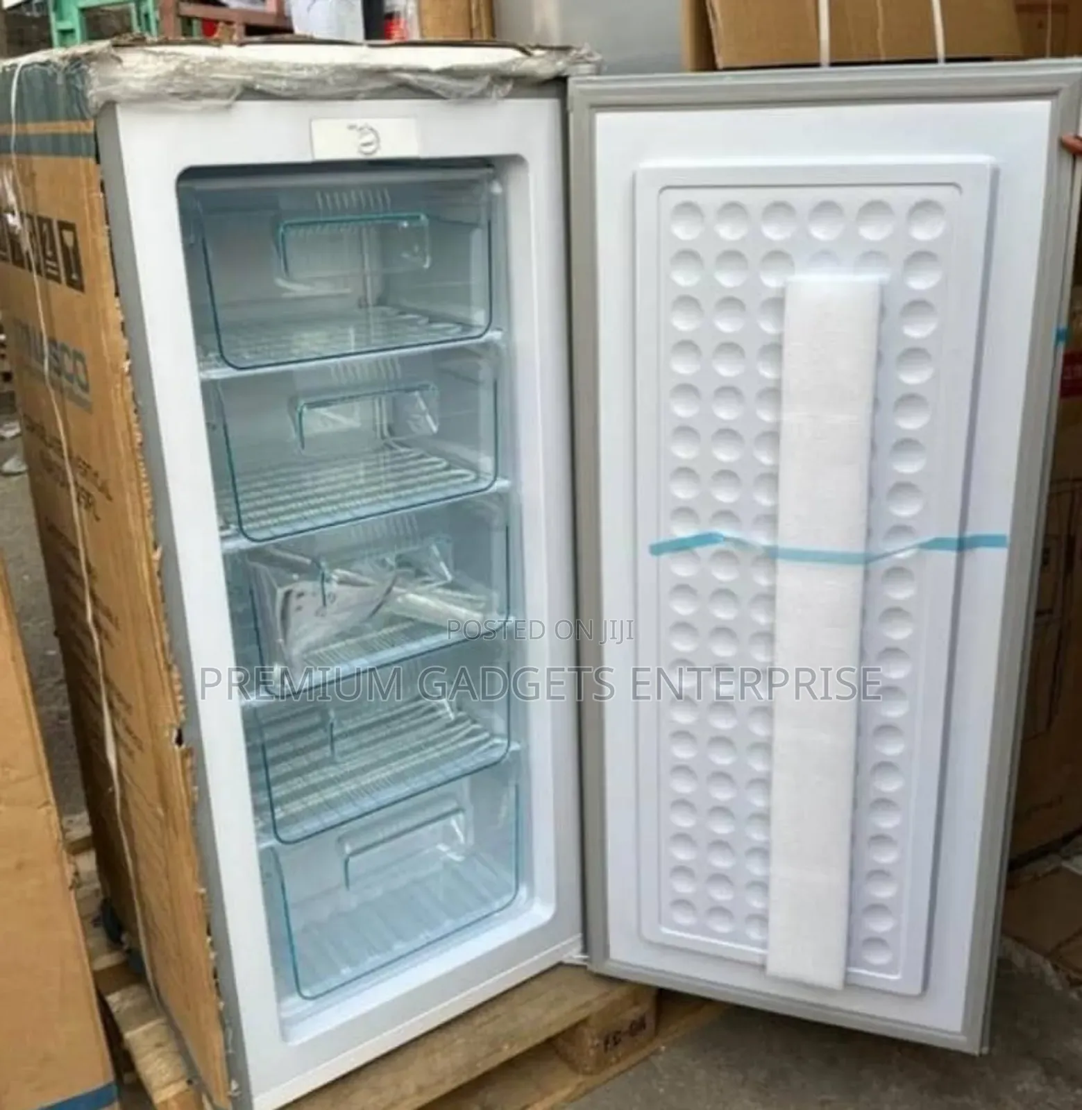 Nasco Upright 150 Litres Freezer, 5 Drawers , Promo