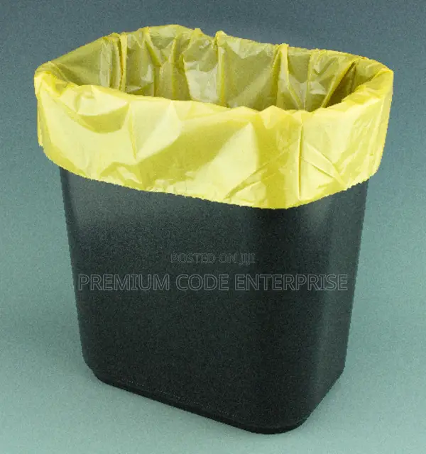 20l Waste Bin Liners - Yellow, 300pcs/Pack
