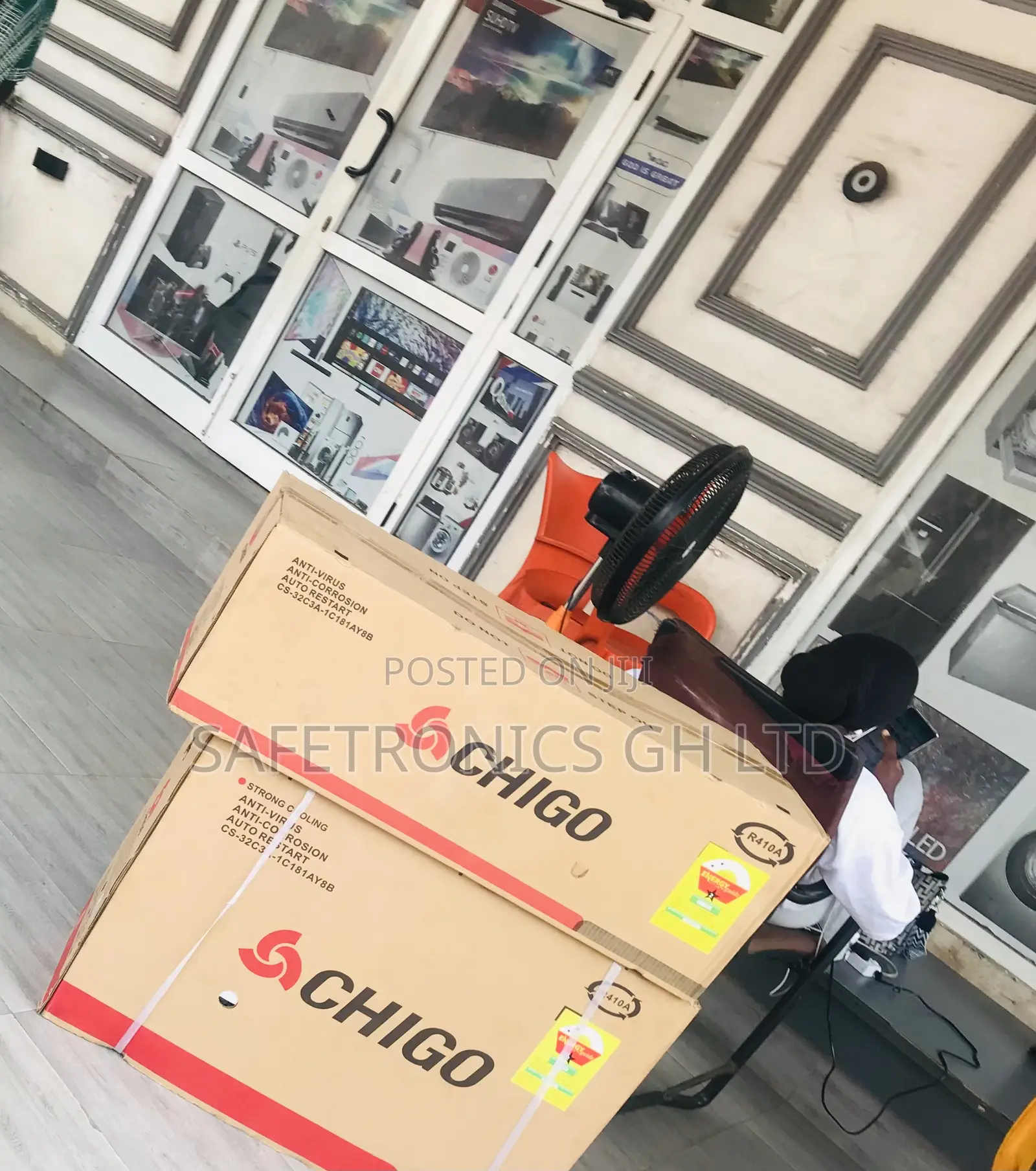 Auto Restart White R410 Chigo 1.5 Horsepower Ac