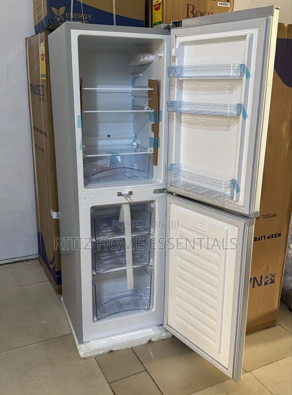 Nasco Double Door Fridge With Freezer