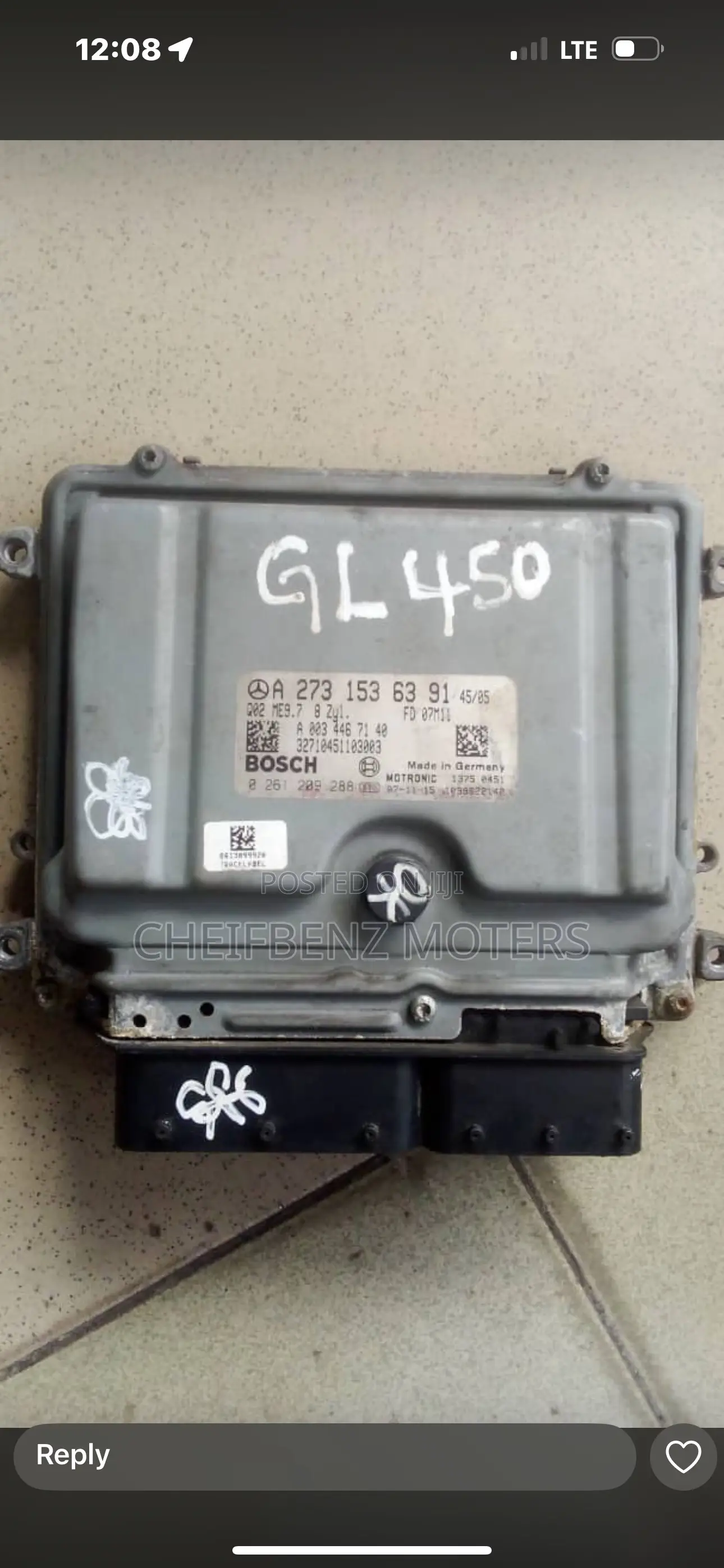 Mercedes Benz Gl450 Ml350 W166 M273 Engine Control Board