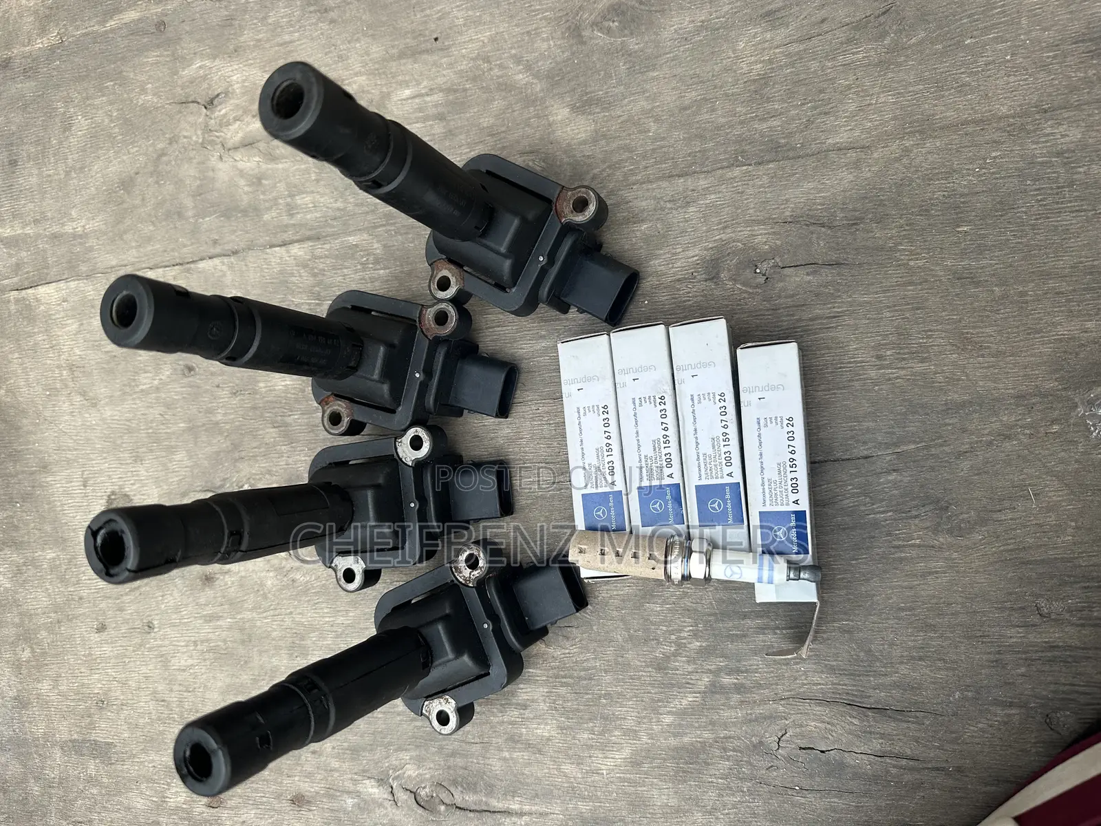 Mercedes Benz C250 2013-2014 W204 271 Engine Coil and Plugs