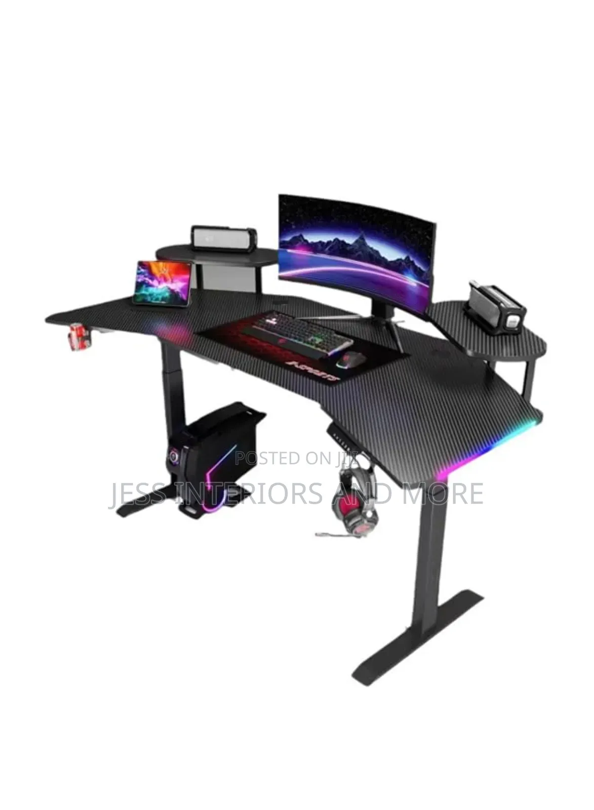 Adjustable Height Gaming Desk(1.6m)