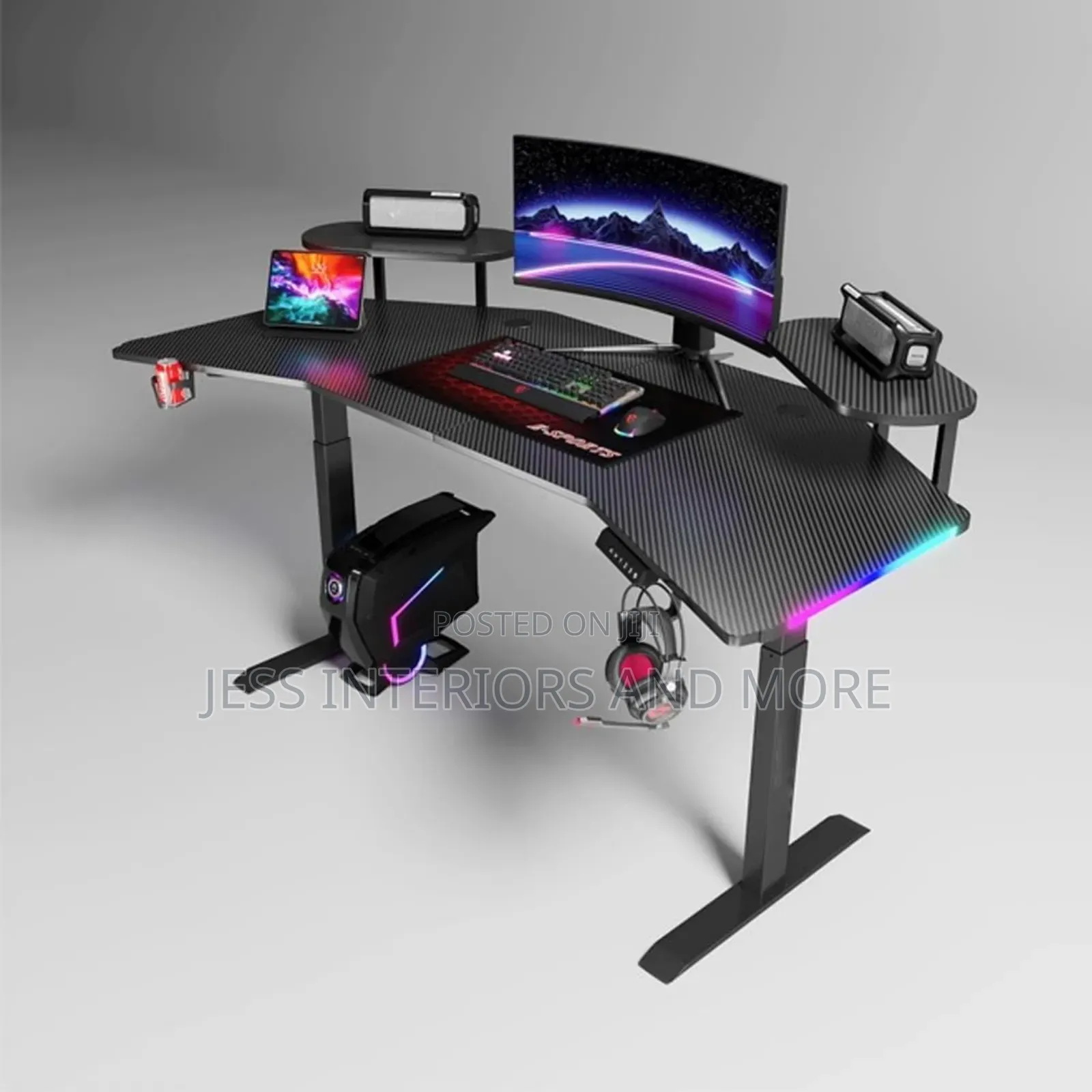 Adjustable Height Gaming Desk(1.6m)