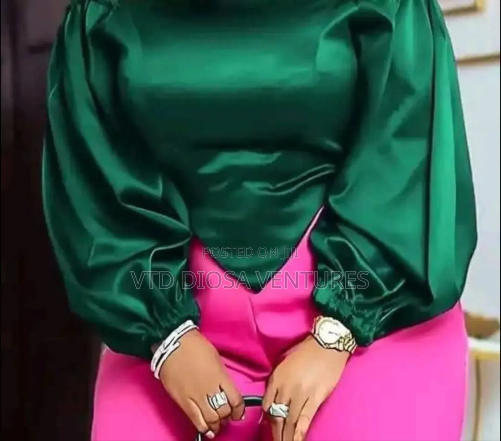 Silky Off Shoulder Blouse for Ladies