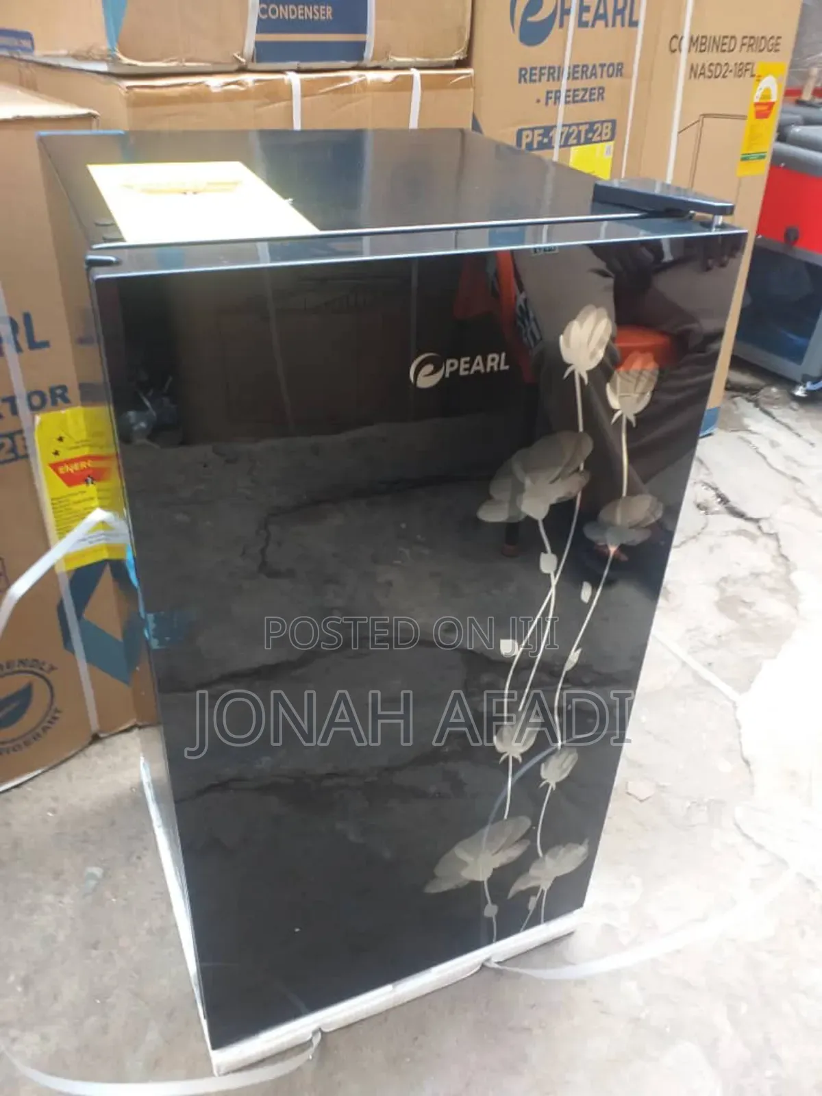 Pearl 80liters Table Top Fridge Black/Red Pf-109
