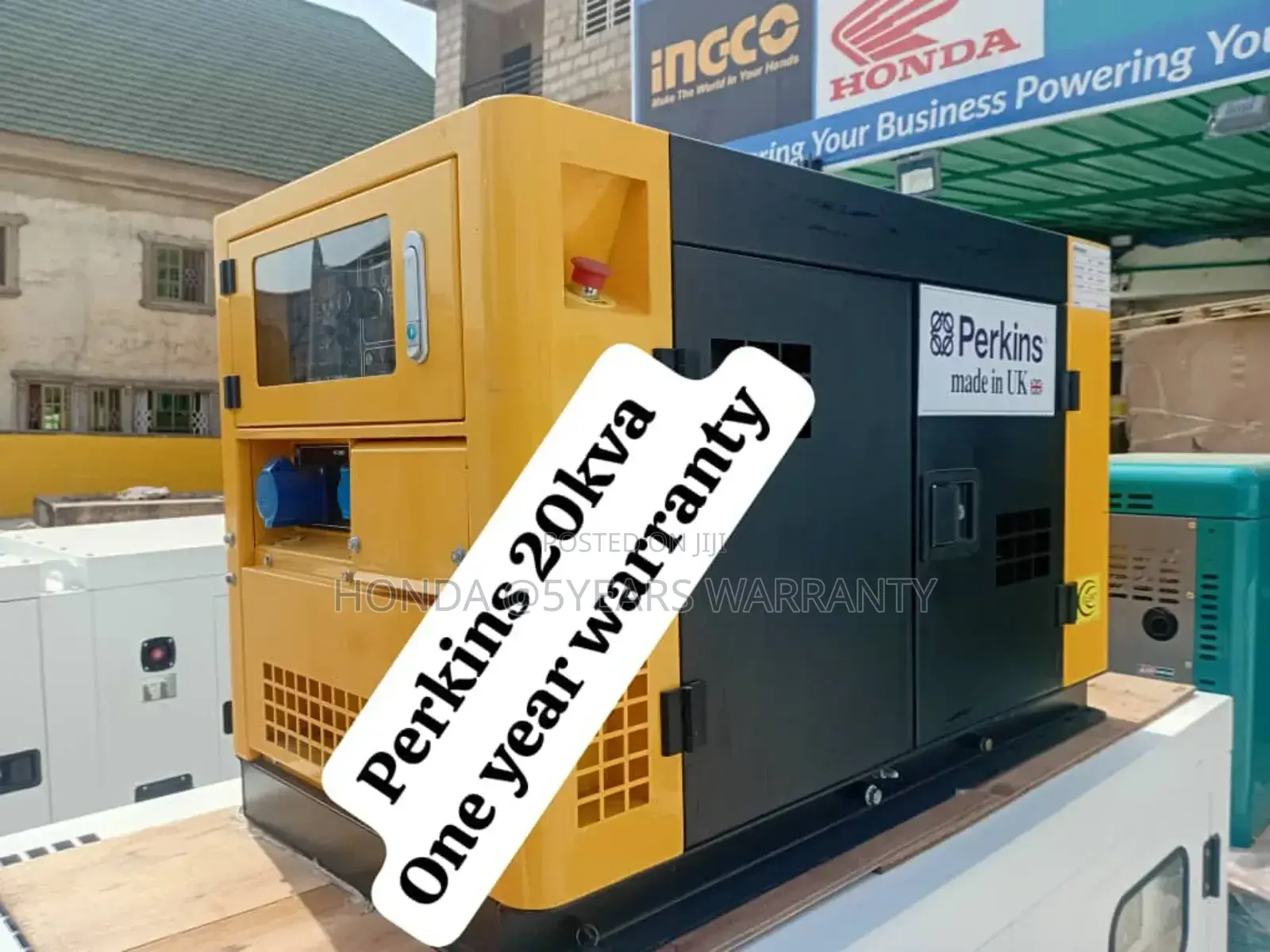 Yellow and Black 20kva Perkins Silent Diesel Generator
