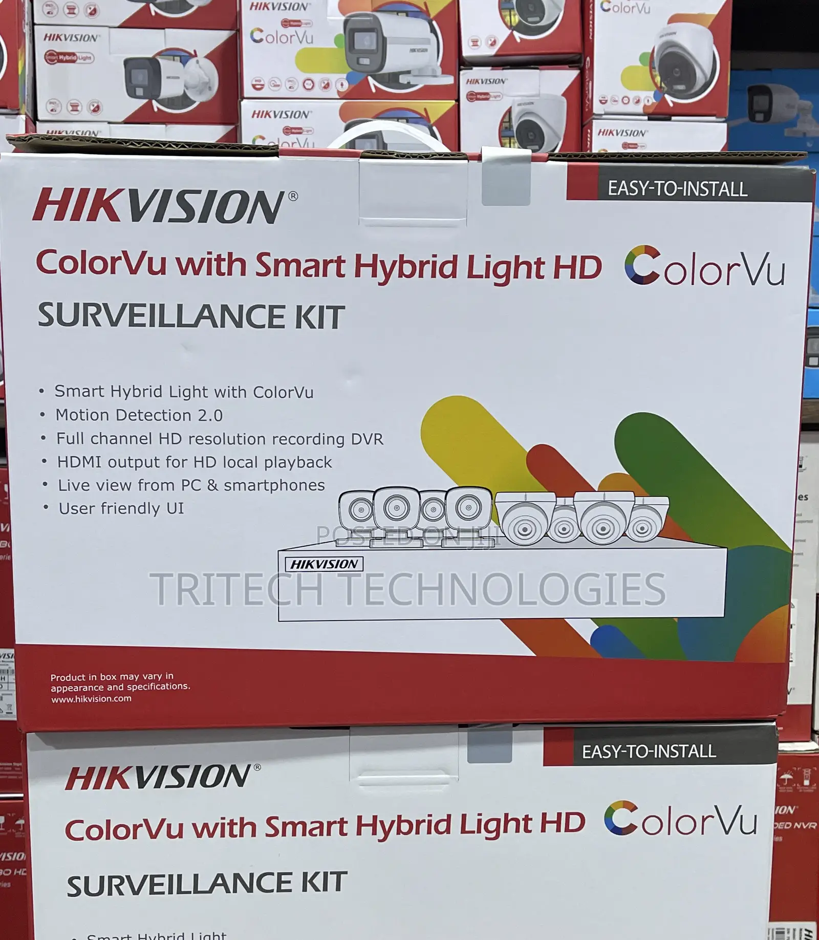 Hikvision 8ch Kit 2mp/1080p Full-Color Vu + Audio