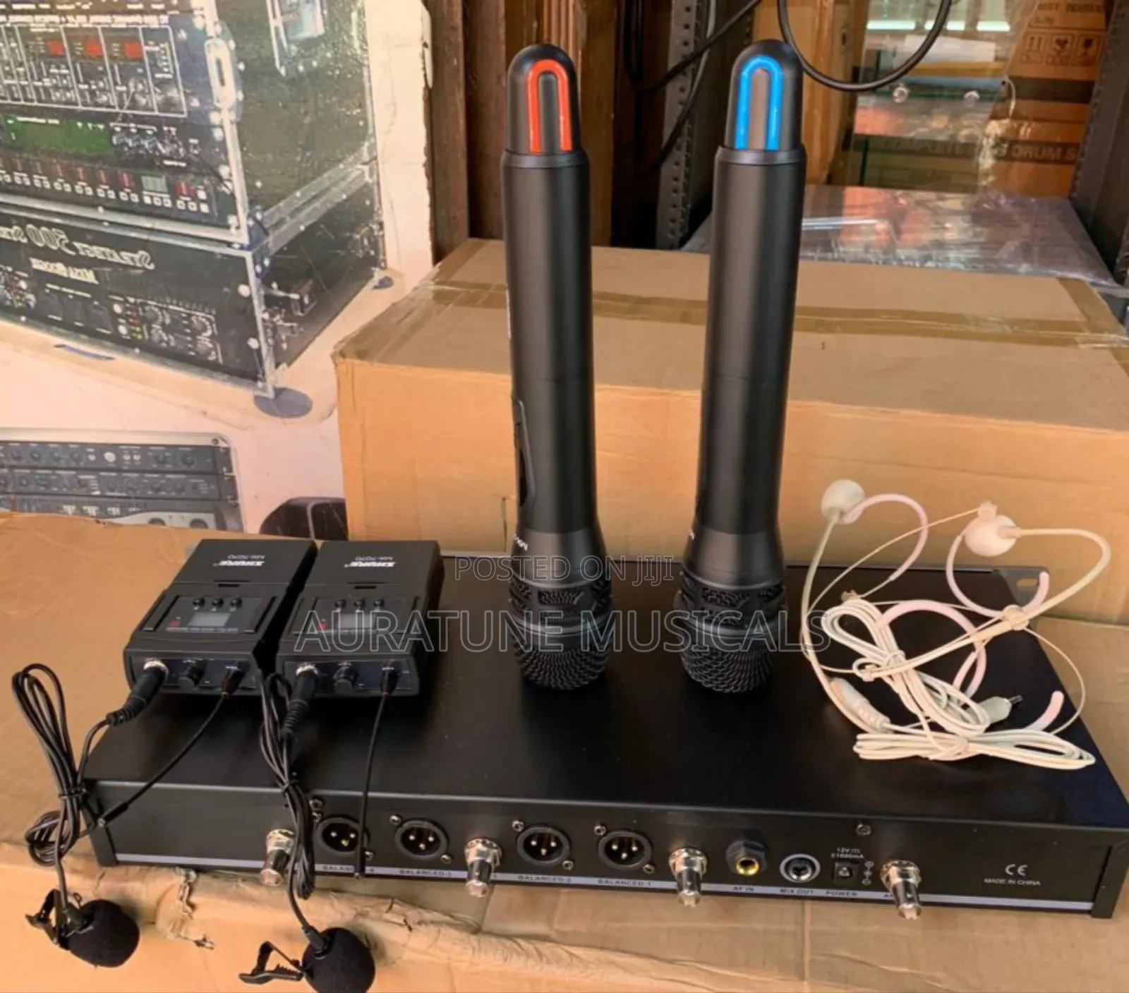 Shure Mx-7070 Tw Hand Twolapel Microphone