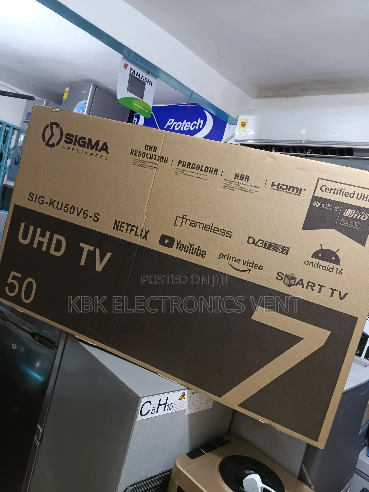 Sigma 50" Flameless Smart Uhd Satellite Led Tv