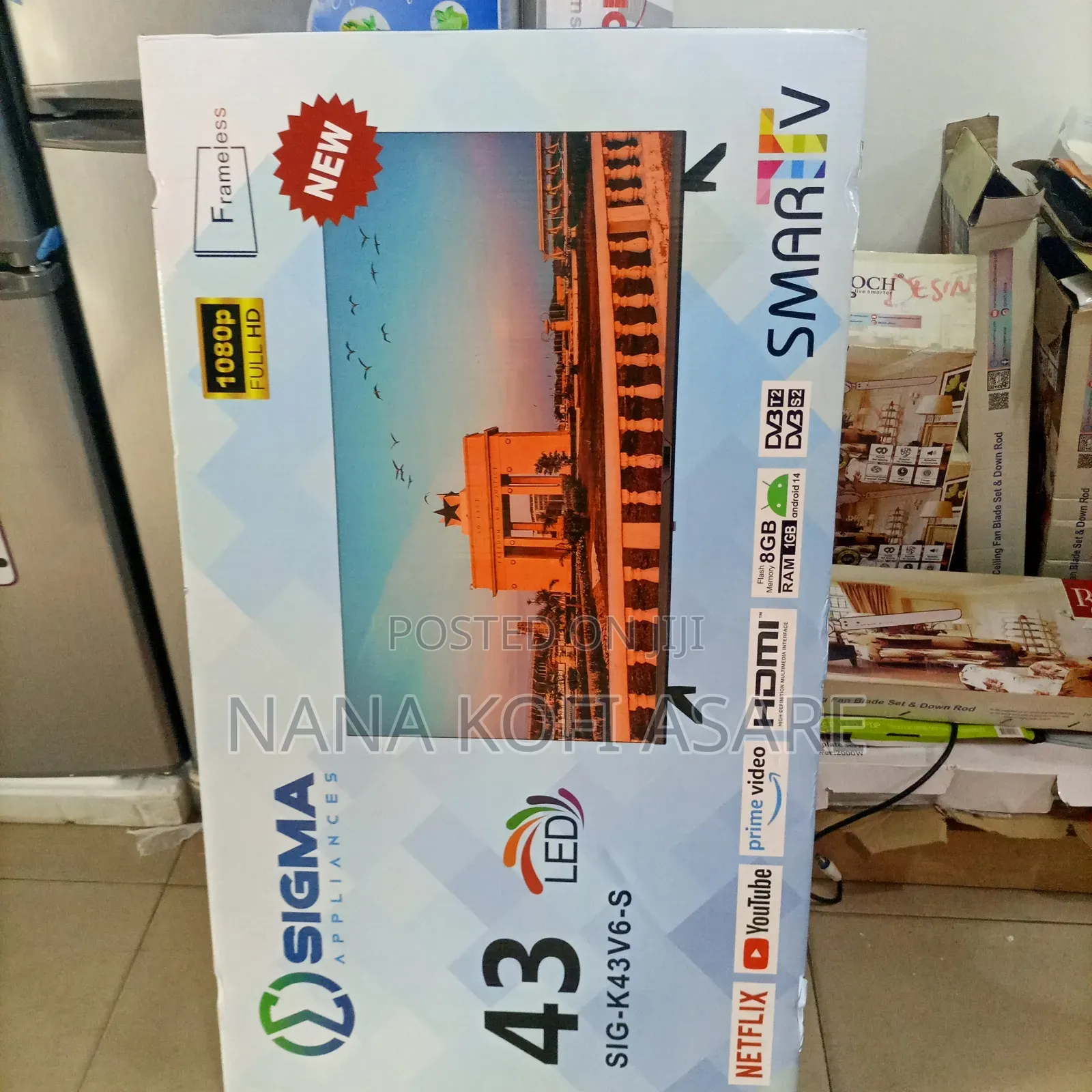 Sigma 43 Inches Tv Smart Android 14 Frameless