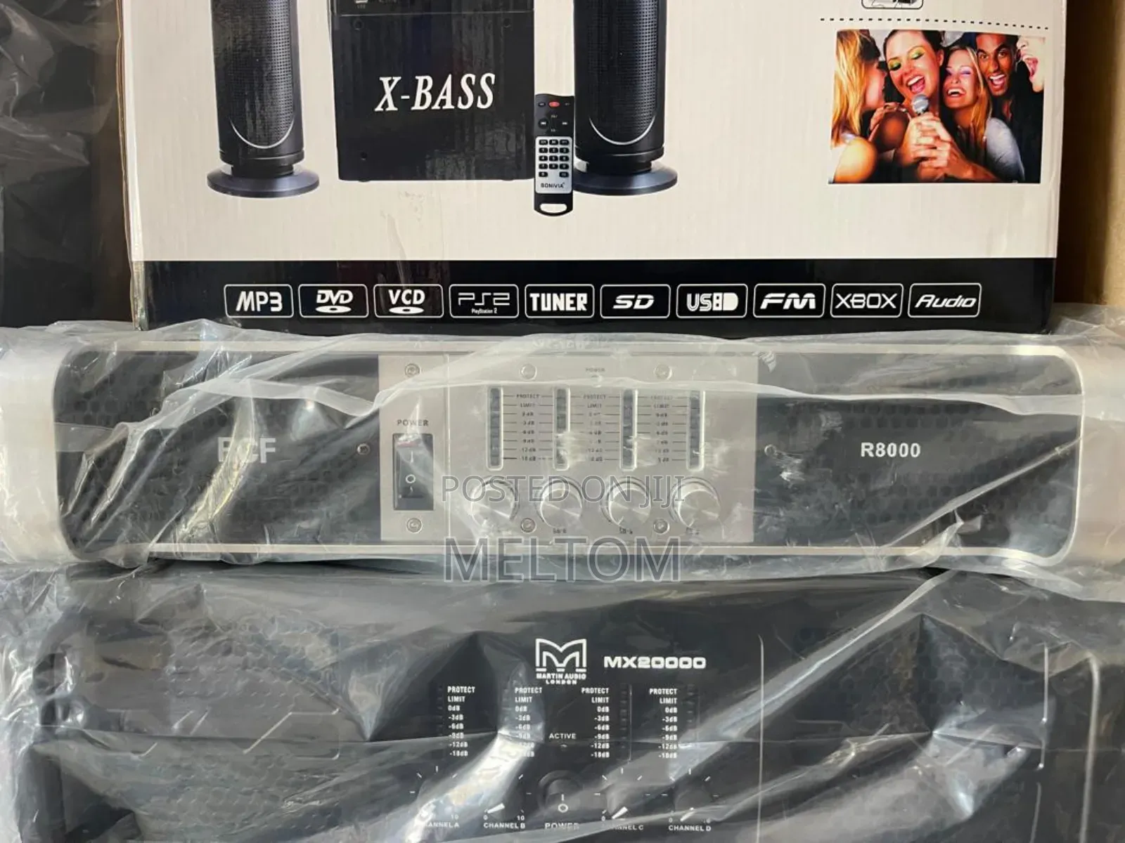 Rcf R8000 4channels Power Amplifier Silver Black