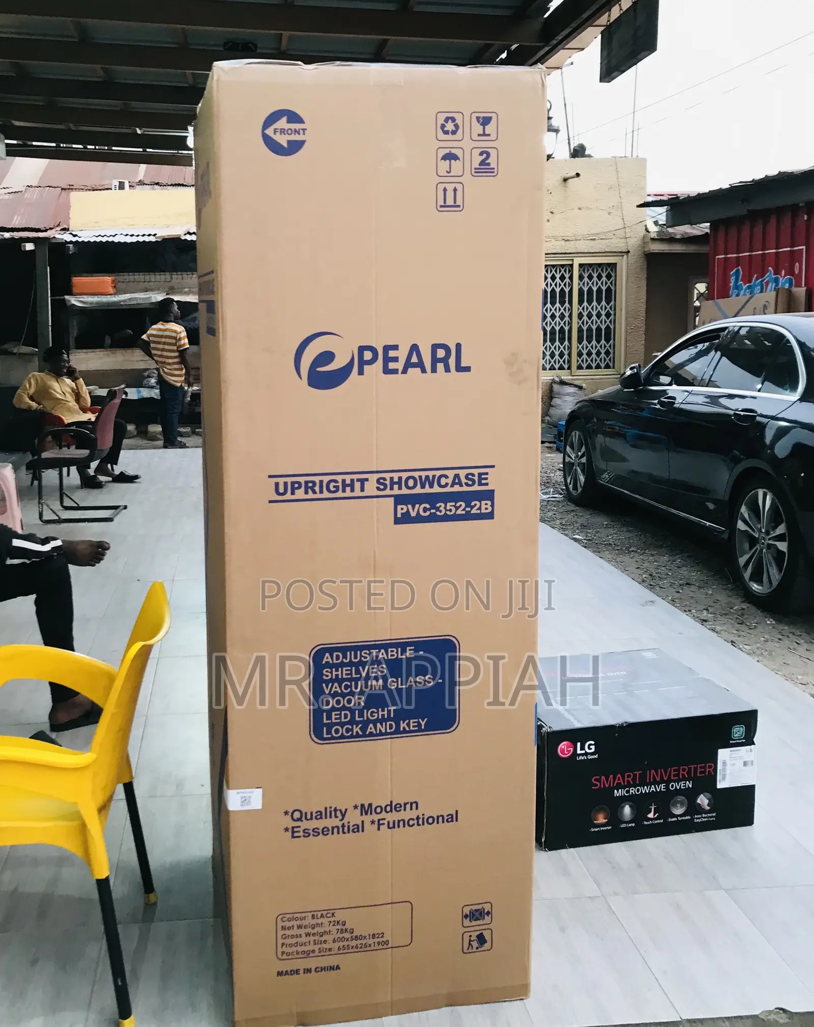 Efficient PVC 352 Single Door Beverage Cooler(Pearl).