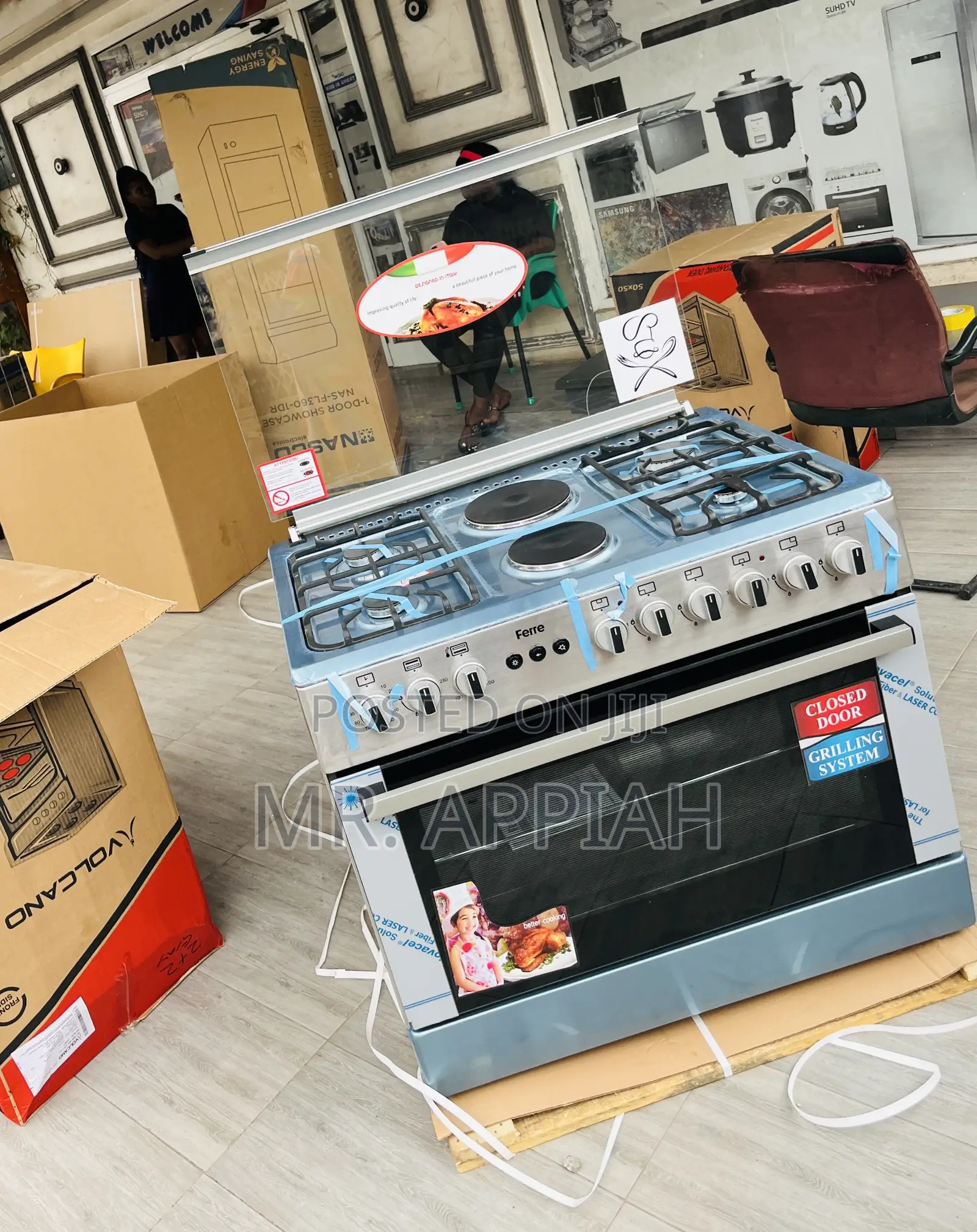 Get Premium 60x90 4 Gas With 2 Electric Turkish Burner.