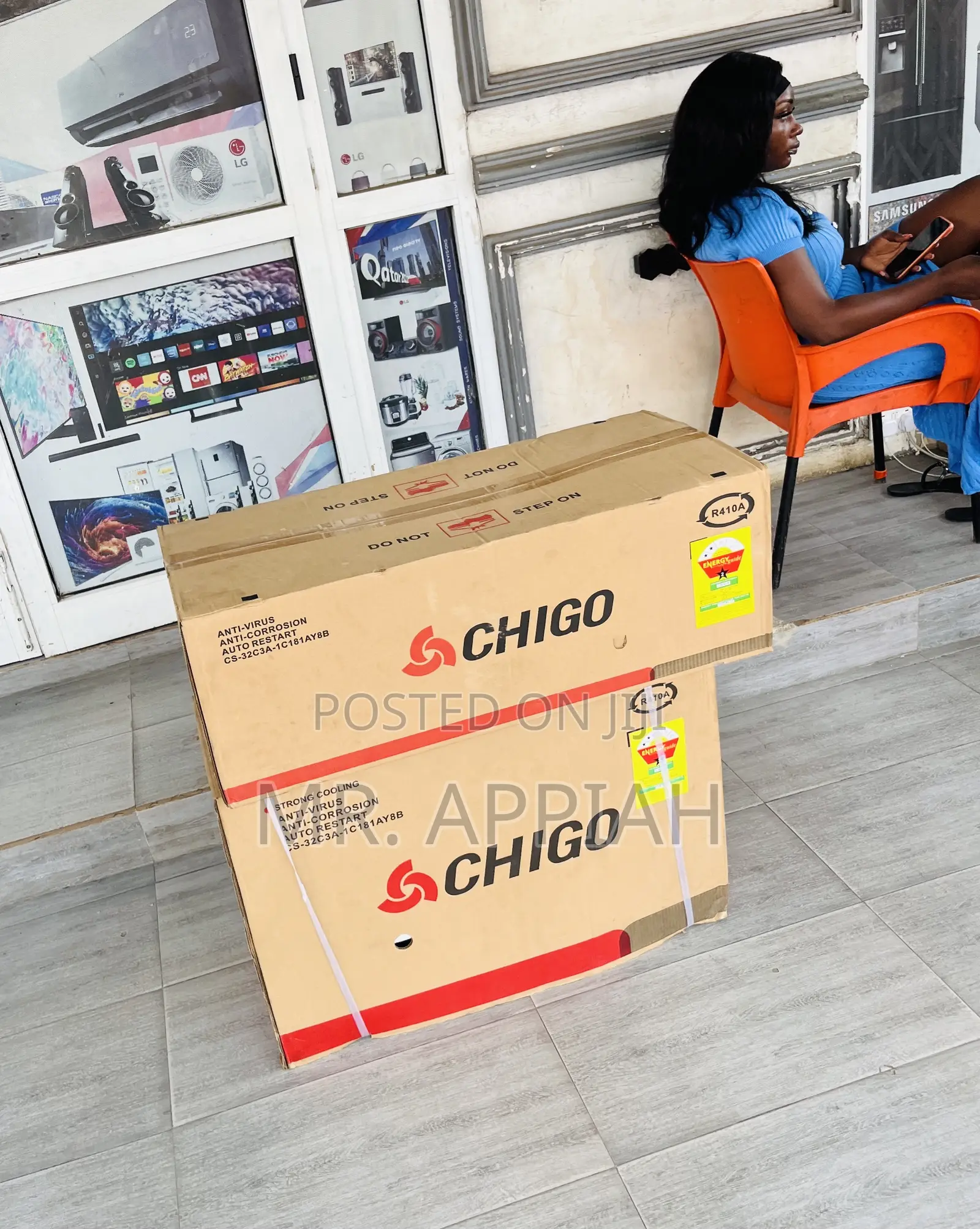 Get Chigo 2.0hp Split Type Air Conditioner(R410 Gas)White