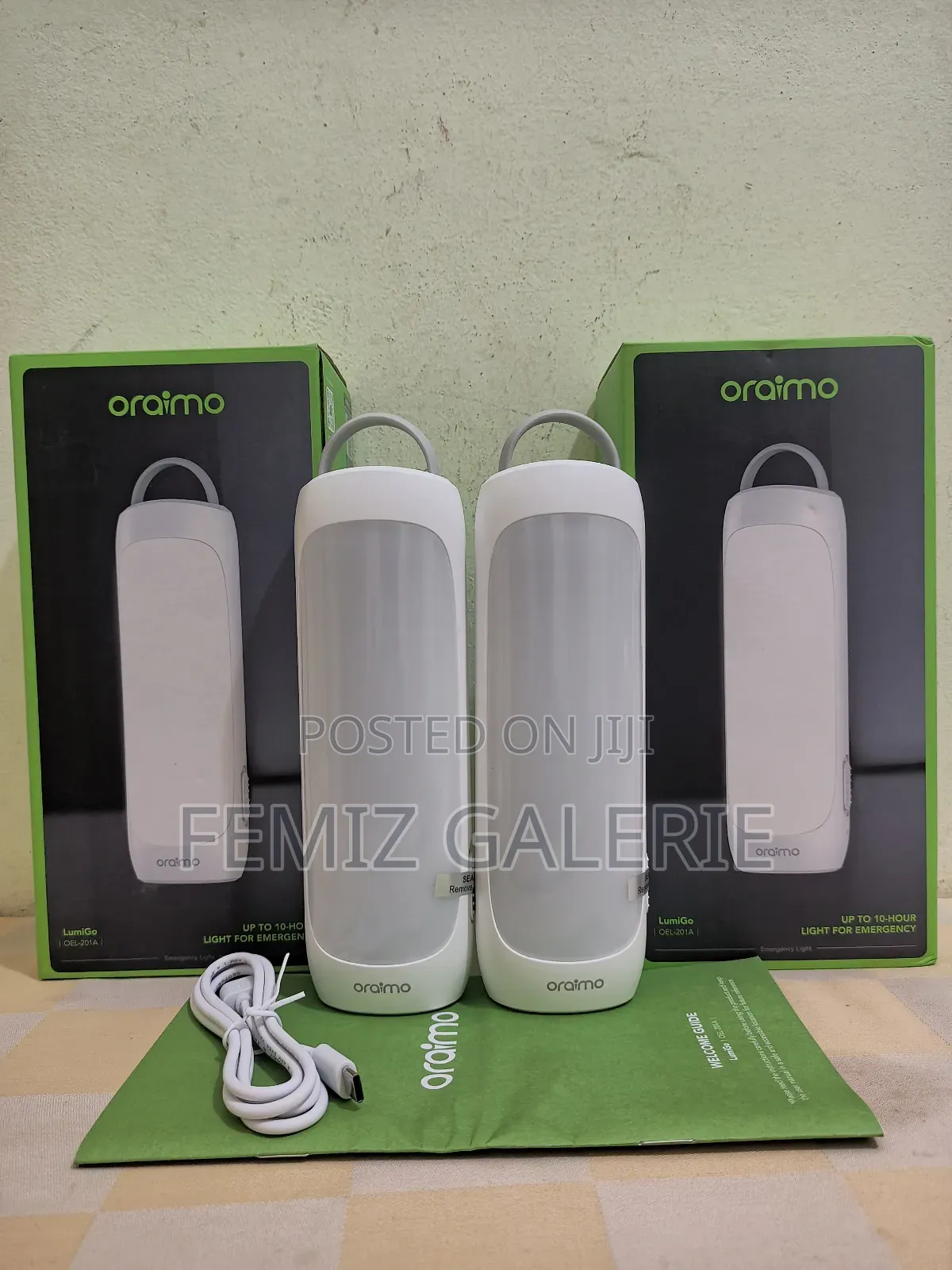 Oraimo Lumigo 300 Lumens Emergency Light 2pcs