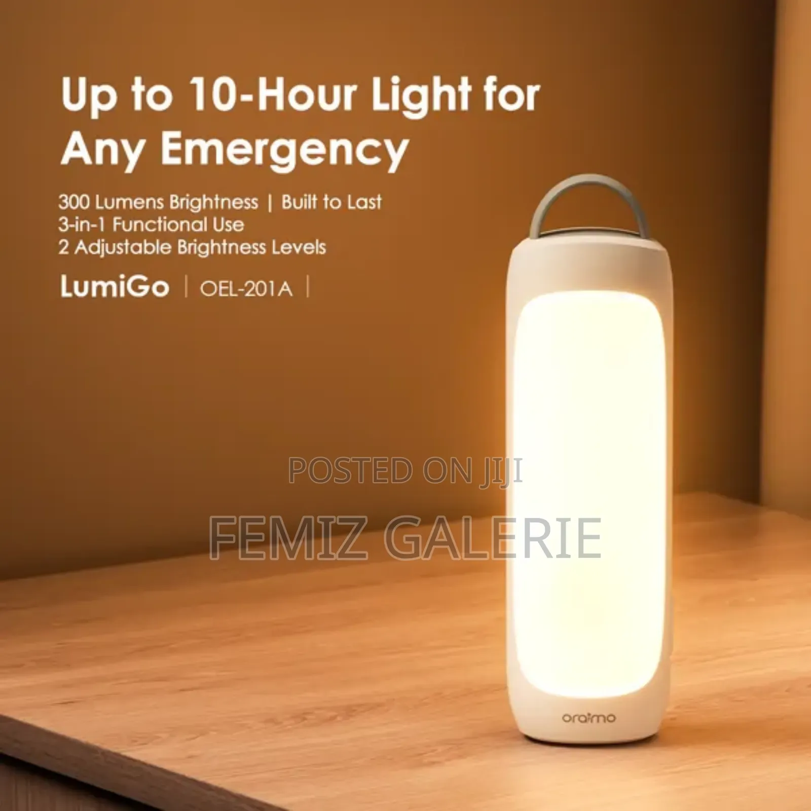 Oraimo Lumigo 300 Lumens Emergency Light 2pcs