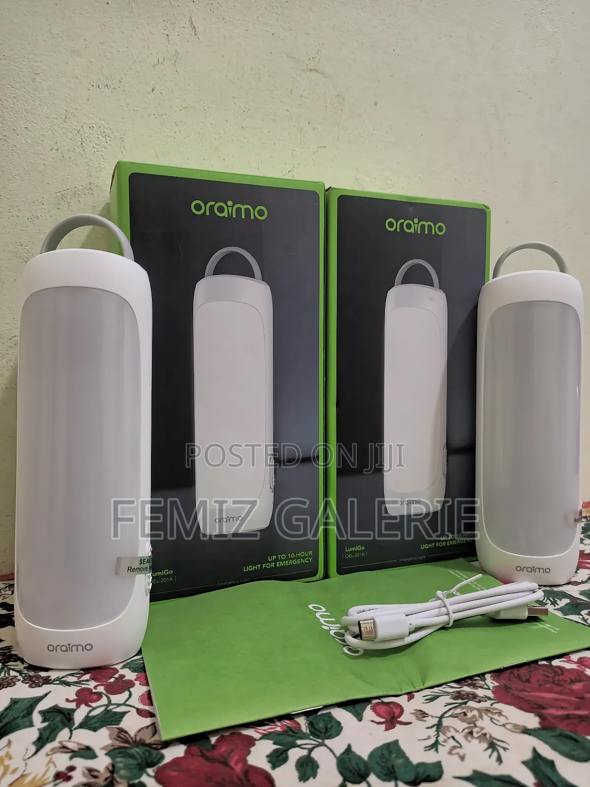Oraimo Lumigo 300 Lumens Emergency Light 2pcs