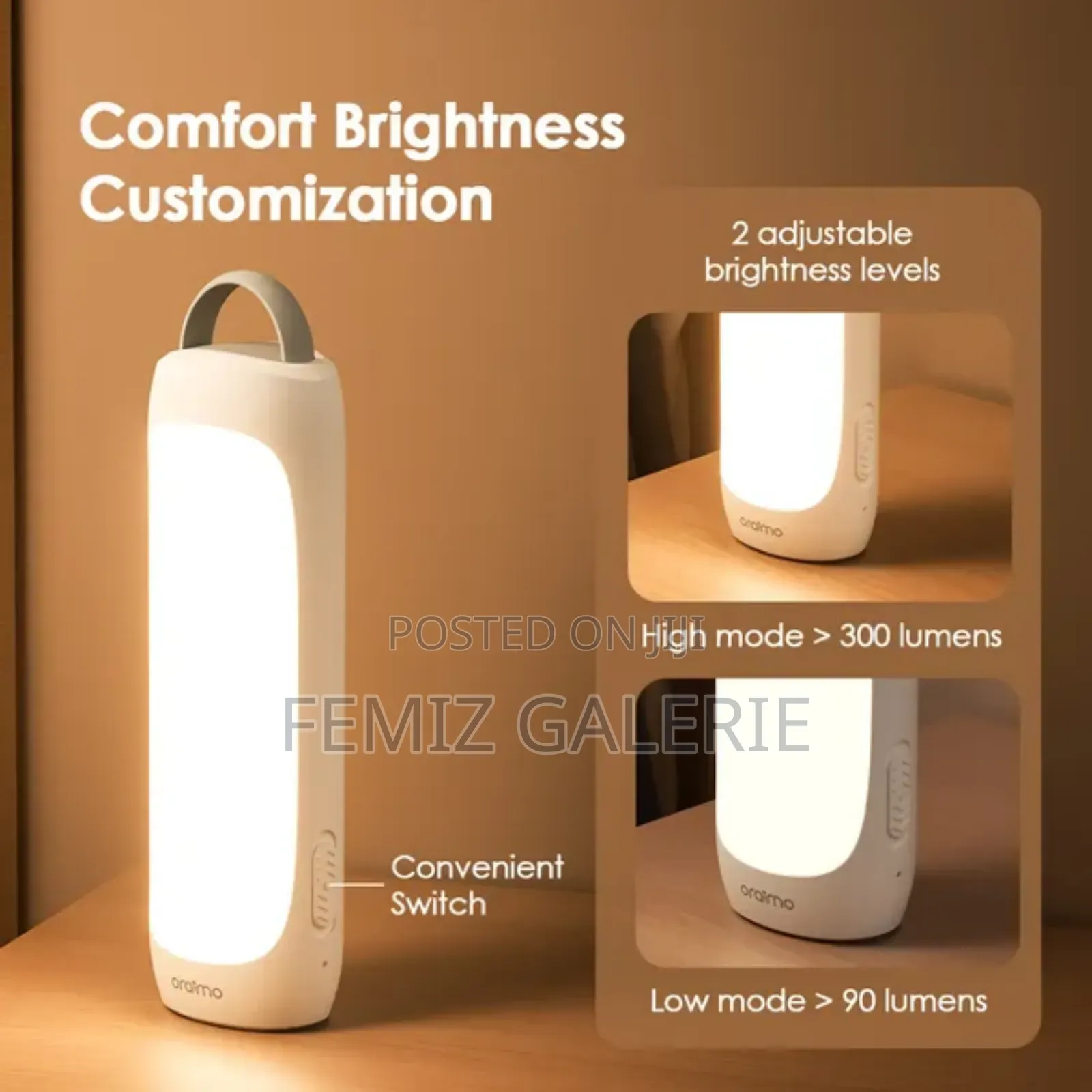Oraimo Lumigo 300 Lumens Emergency Light 2pcs