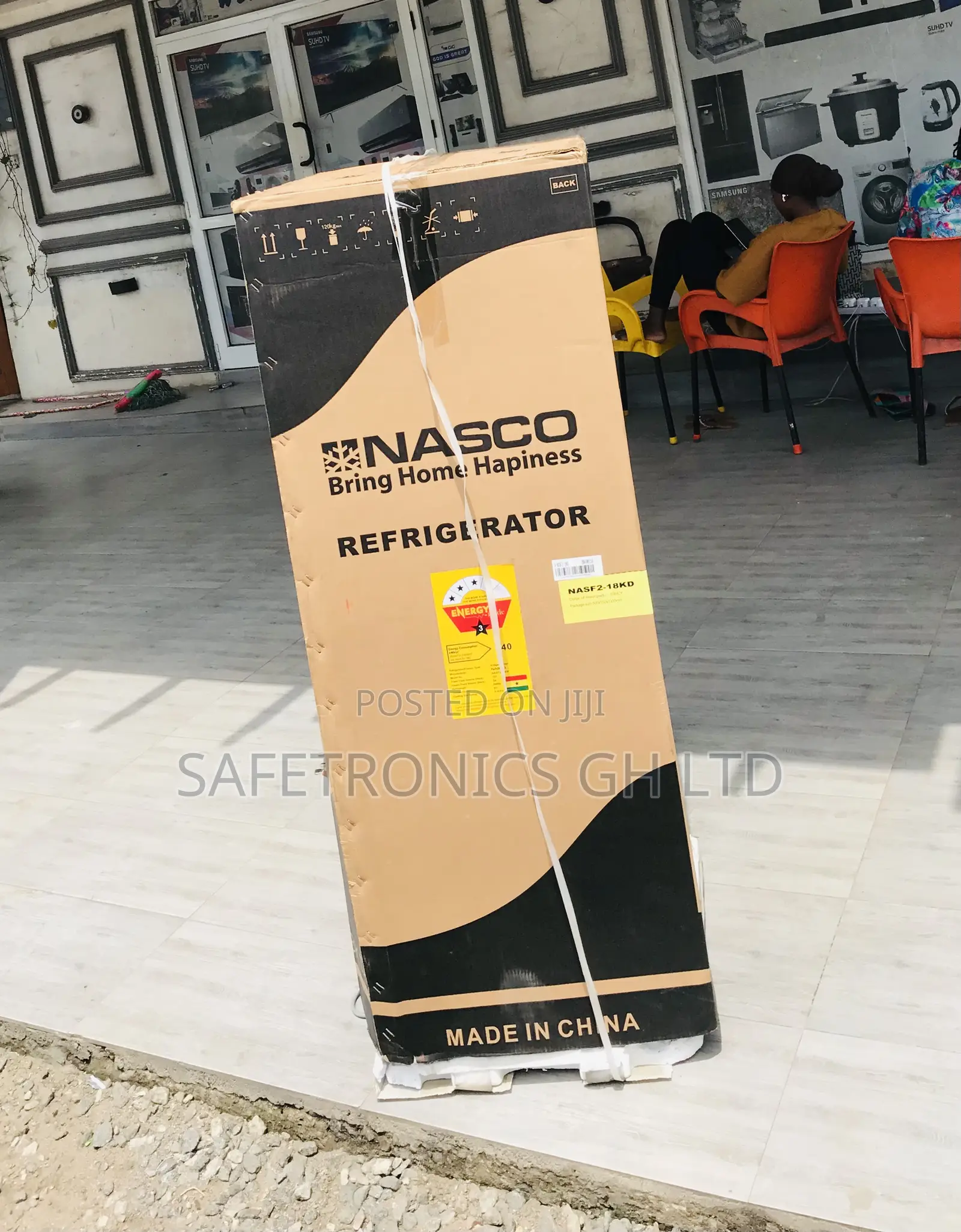 Correct Doubledoor Gold Nasco Top Freezer 136 Liters Fridge