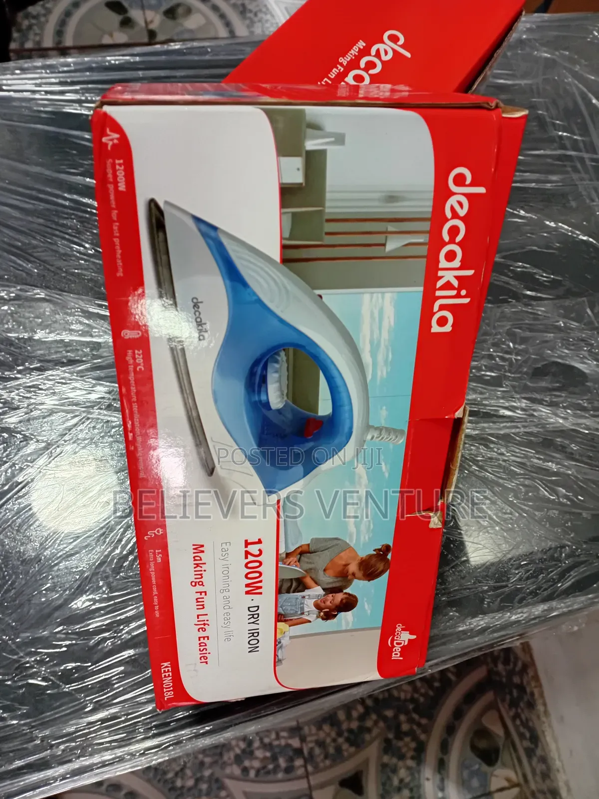 Performing Decakila Appliance Dry Iron Decakila 1200w