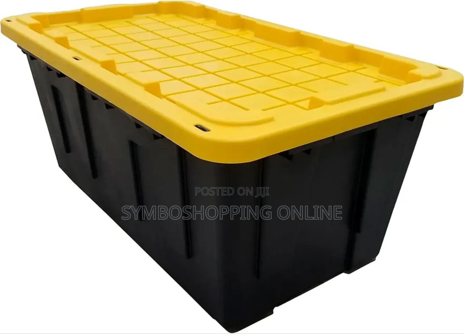 Greenmade 40 Gal. Heavy Duty Black And Yellow Storage Bowl