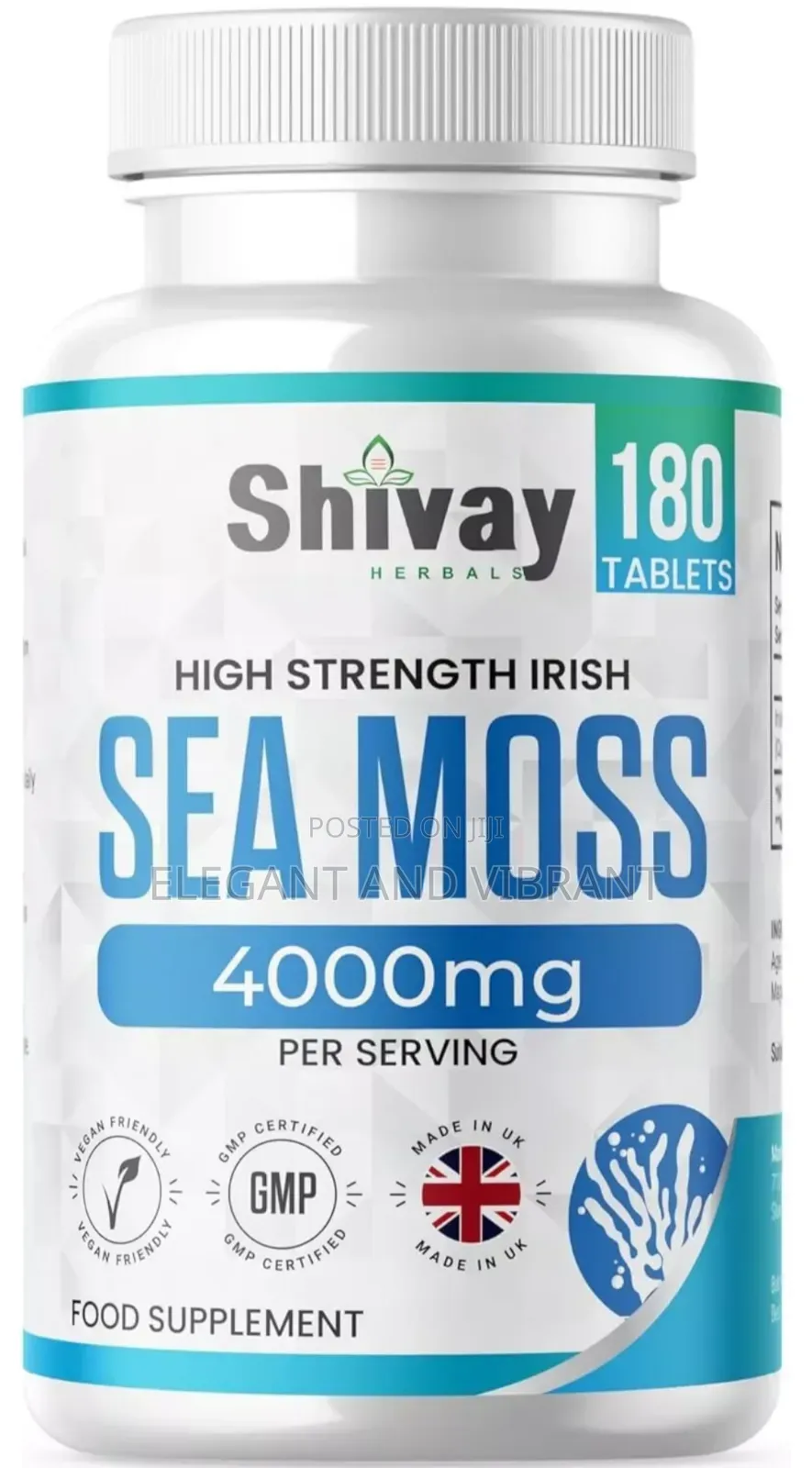 Sea Moss Extract 4000mg Per Serving | 180 Tab 90 Day Supply