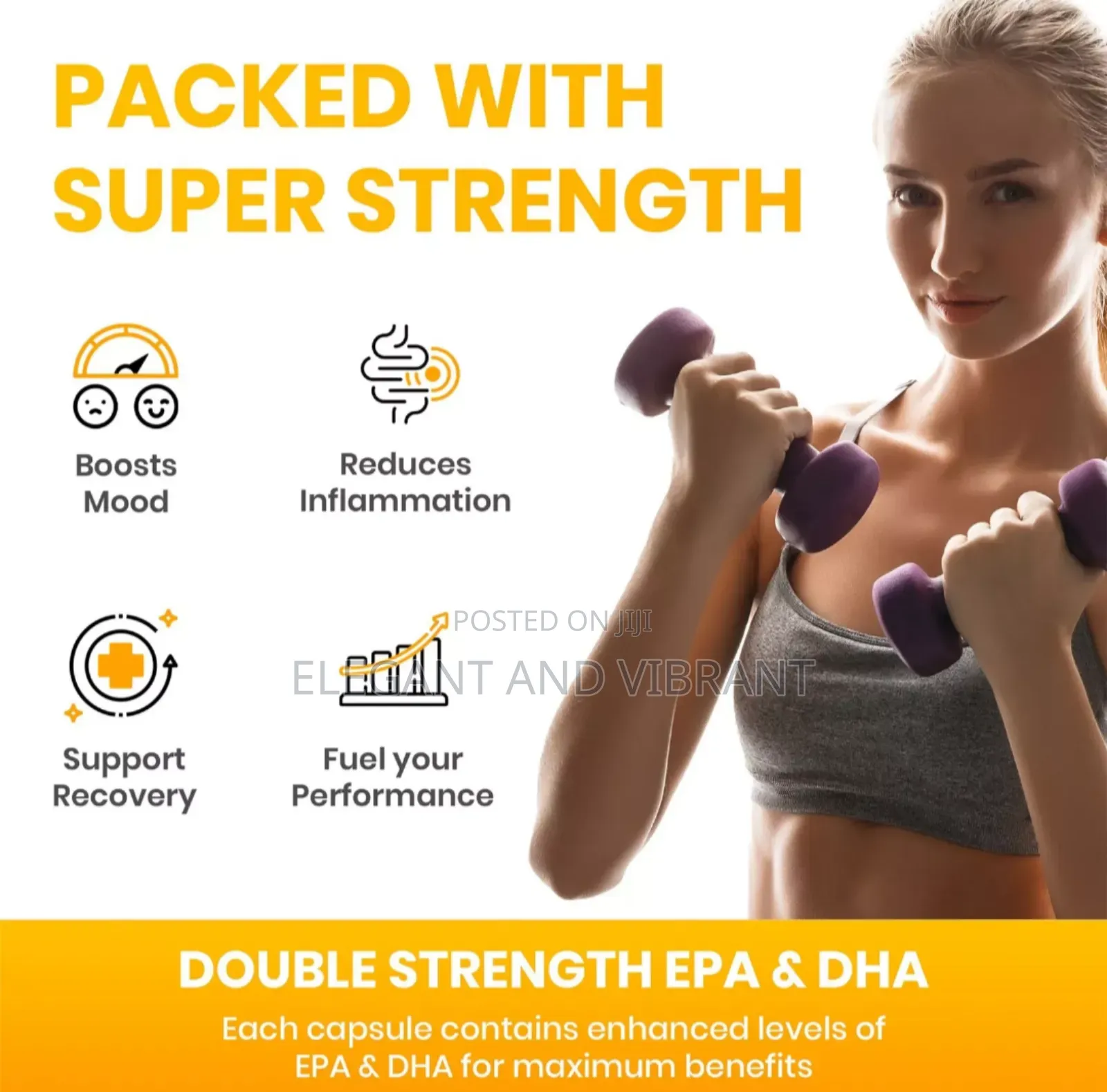 Omega 3 Fish Oil 1000mg Soft Gel Double Strength Epa Dha