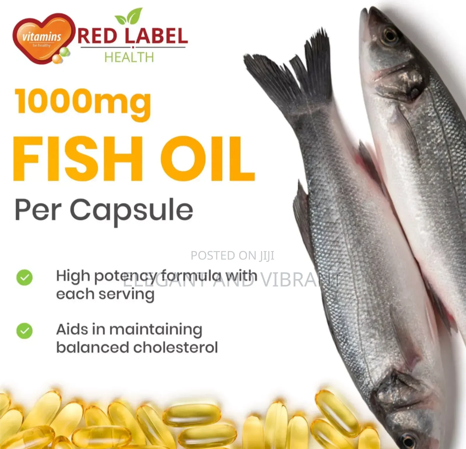 Omega 3 Fish Oil 1000mg Soft Gel Double Strength Epa Dha