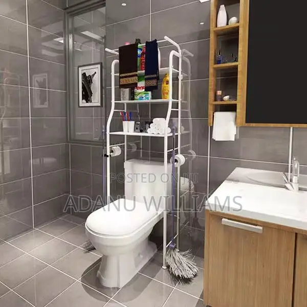 3tiers Over the Toilet Storage Unit + Towel Bar
