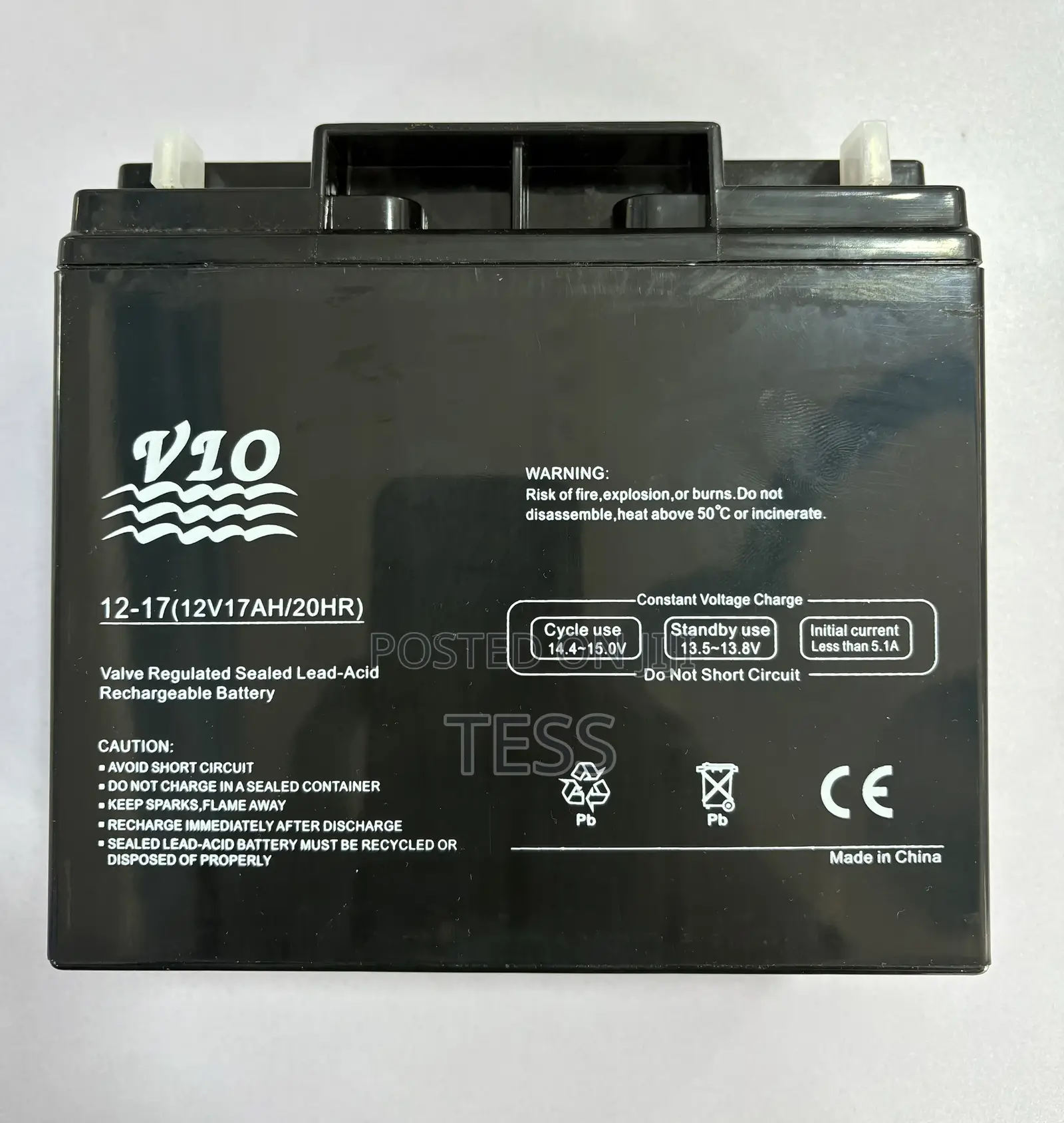Vio Ups Battery 12v 17ah Sealed Lead-acid Rechargeable