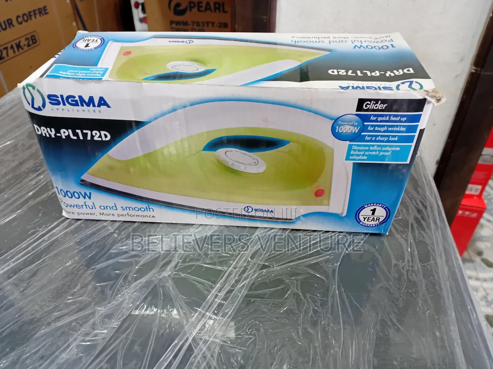 Sigma 1000w Smooth and Strong Dry Iron Sigma Dry Iron