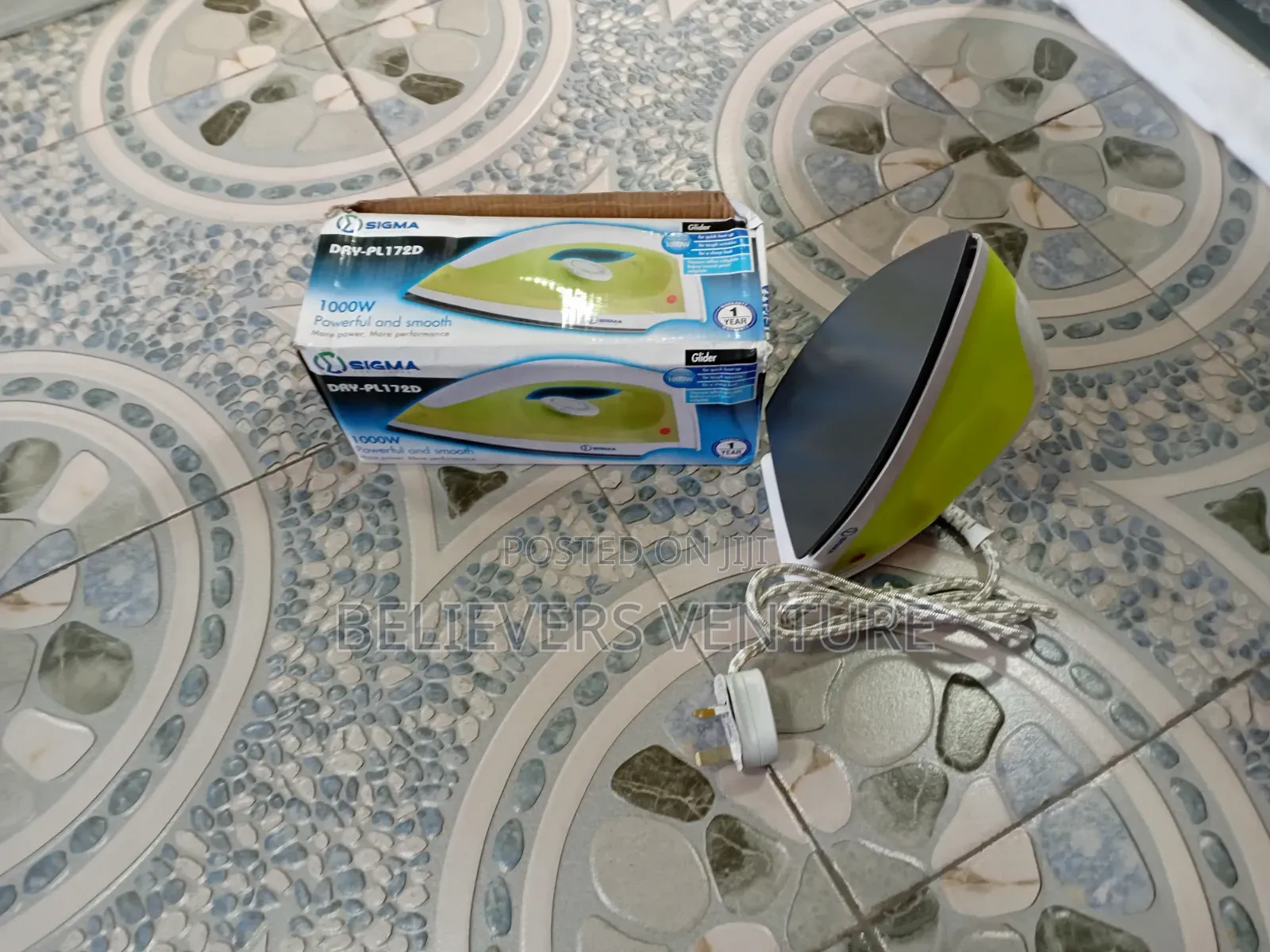 Strong Body 1000w Sigma Dry Ironing Sigma Iron