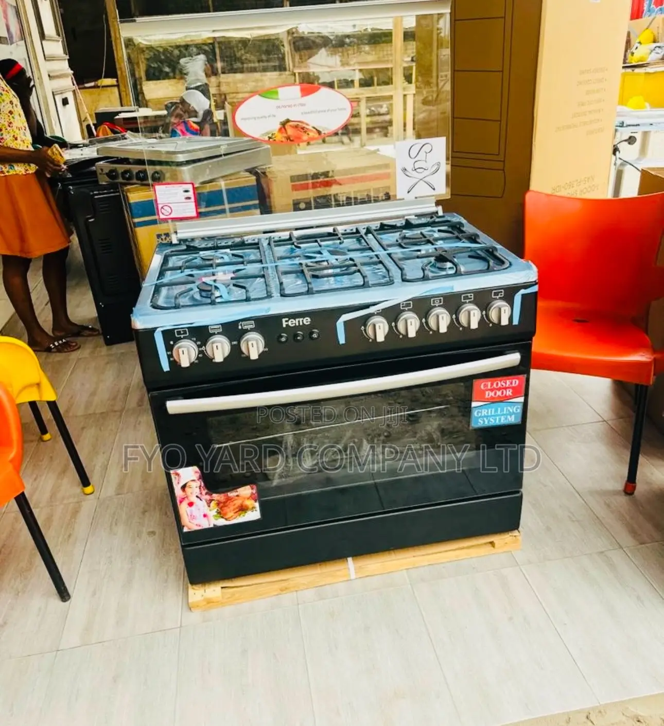 Cook in Quantity With ( Ferre) All Gas 5 Burner Gas Cooker