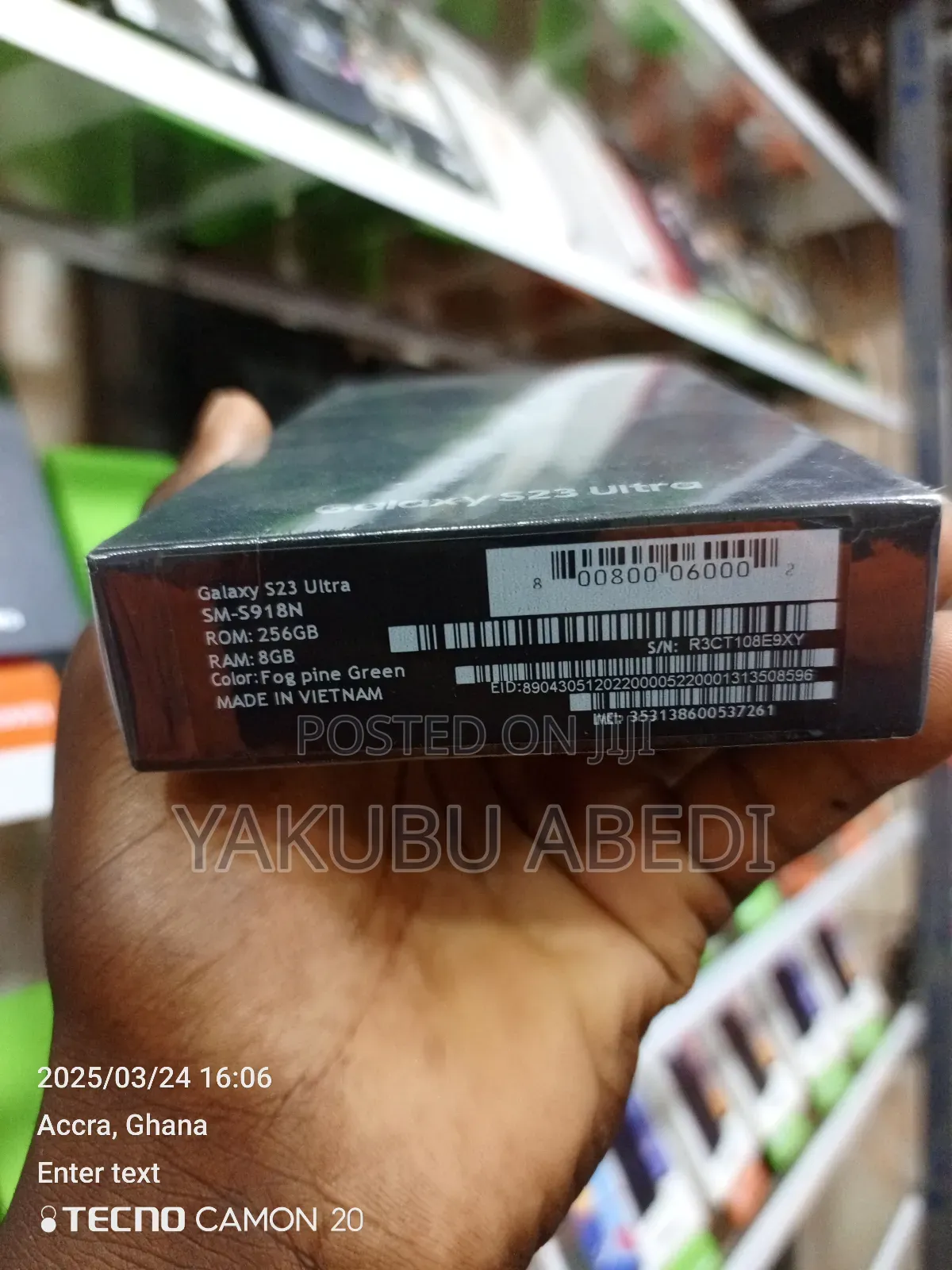 New Samsung Galaxy S23 Ultra 256 GB Black