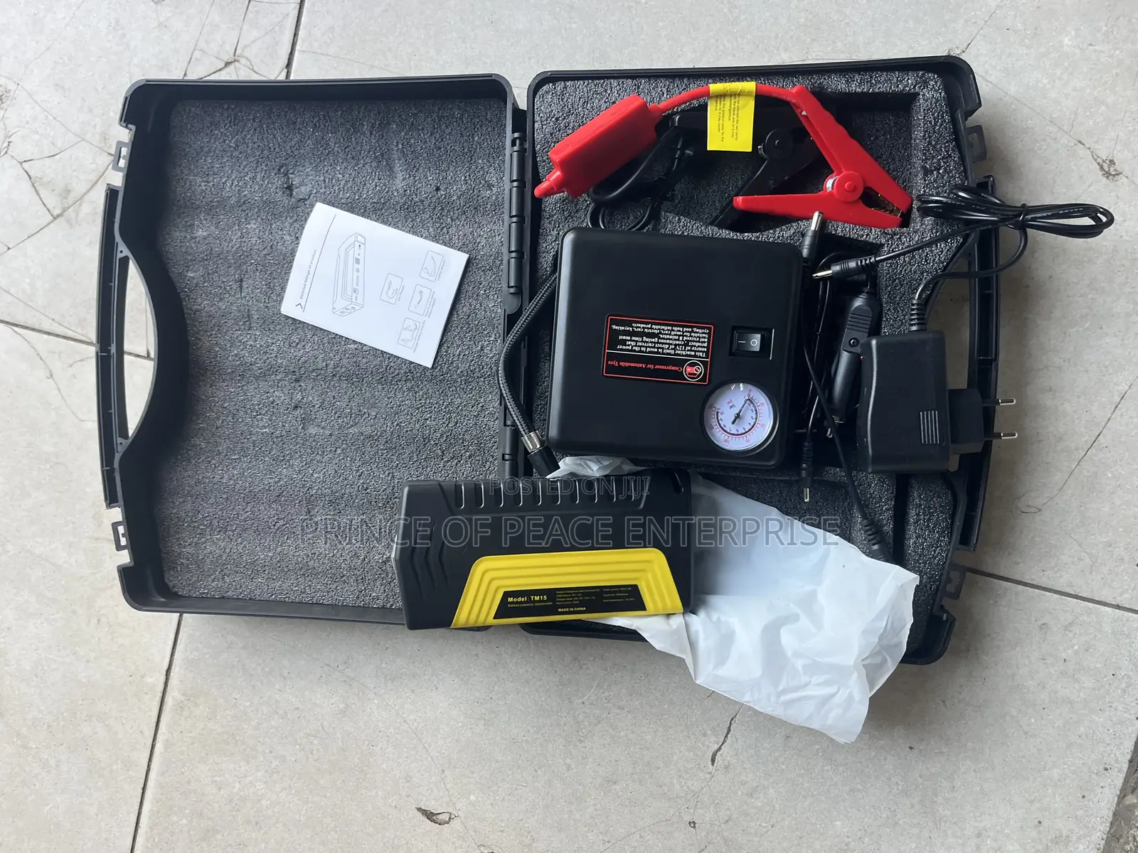 Original Car Battery Jump Starter With Tire Pumping Machine